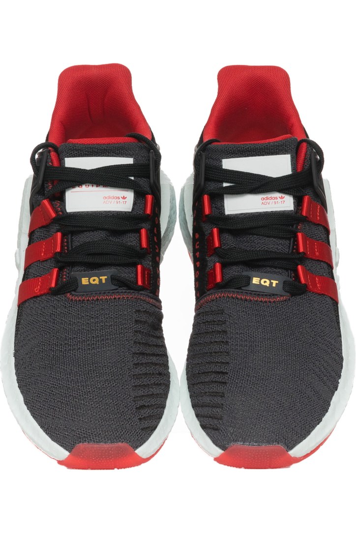 adidas Originals: EQT Support 93/17 Yuanxiao - Carbon/Core Black/Scarlet | influenceu