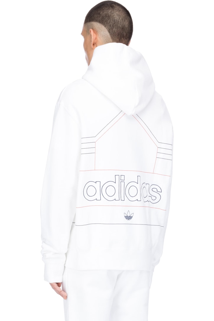 adidas Originals: Patrick Ewing Rivalry Hoodie - White/Raw Amber | influenceu