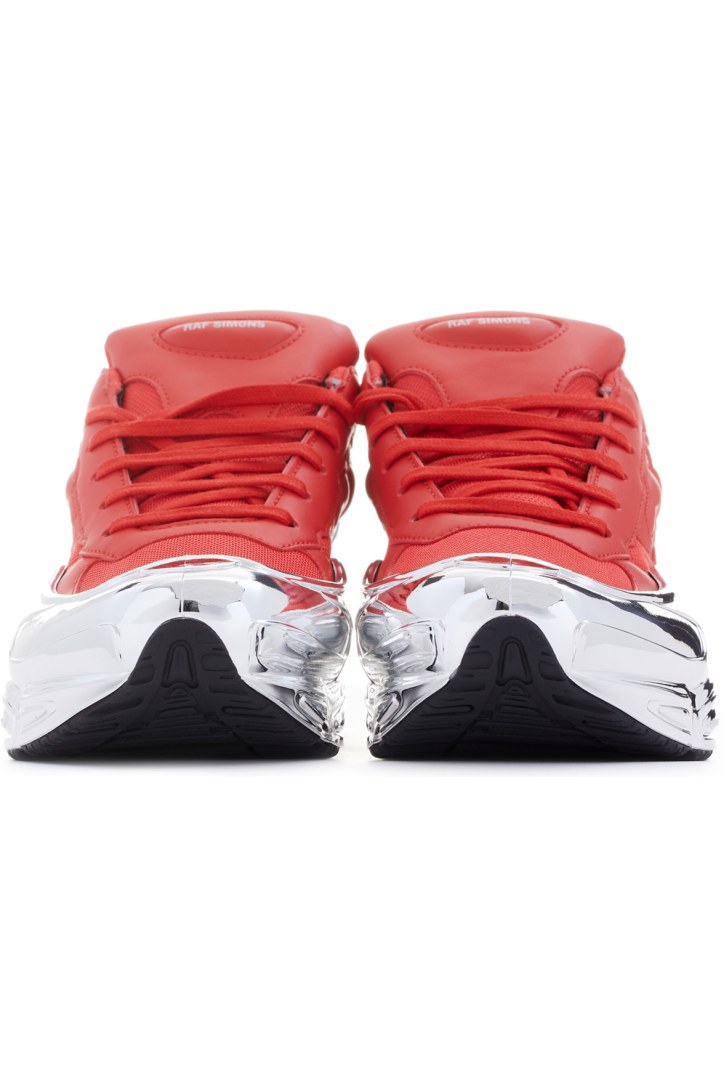 red and silver raf simons shoes