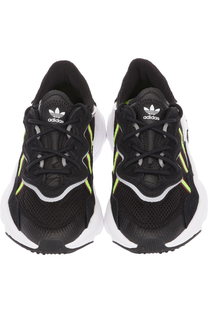 adidas ozweego black solar green