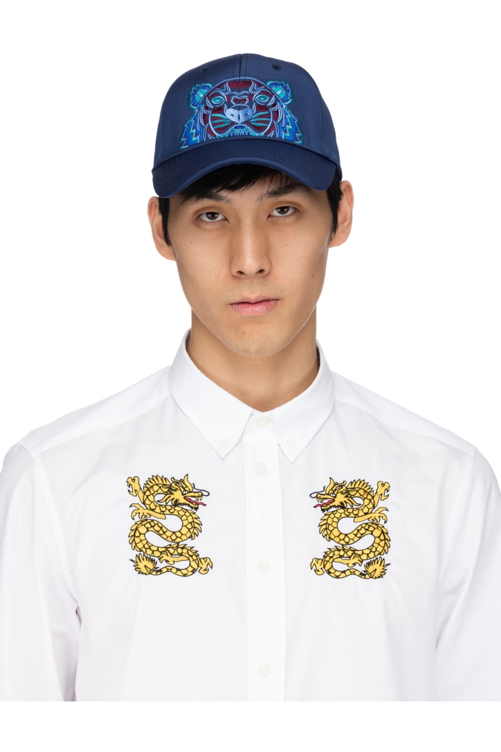 kenzo tiger canvas cap