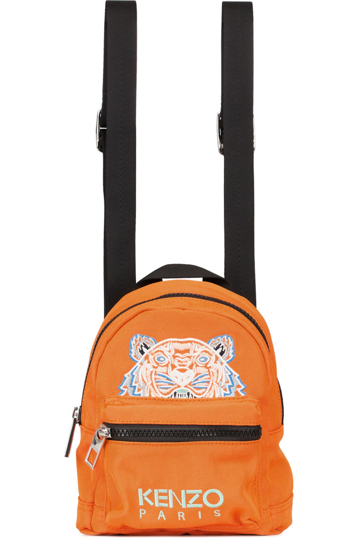 kenzo mini tiger canvas backpack