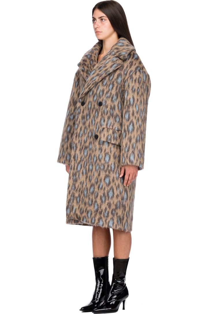 kenzo leopard coat