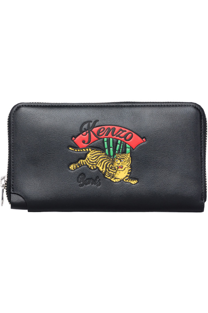 kenzo tiger zip wallet