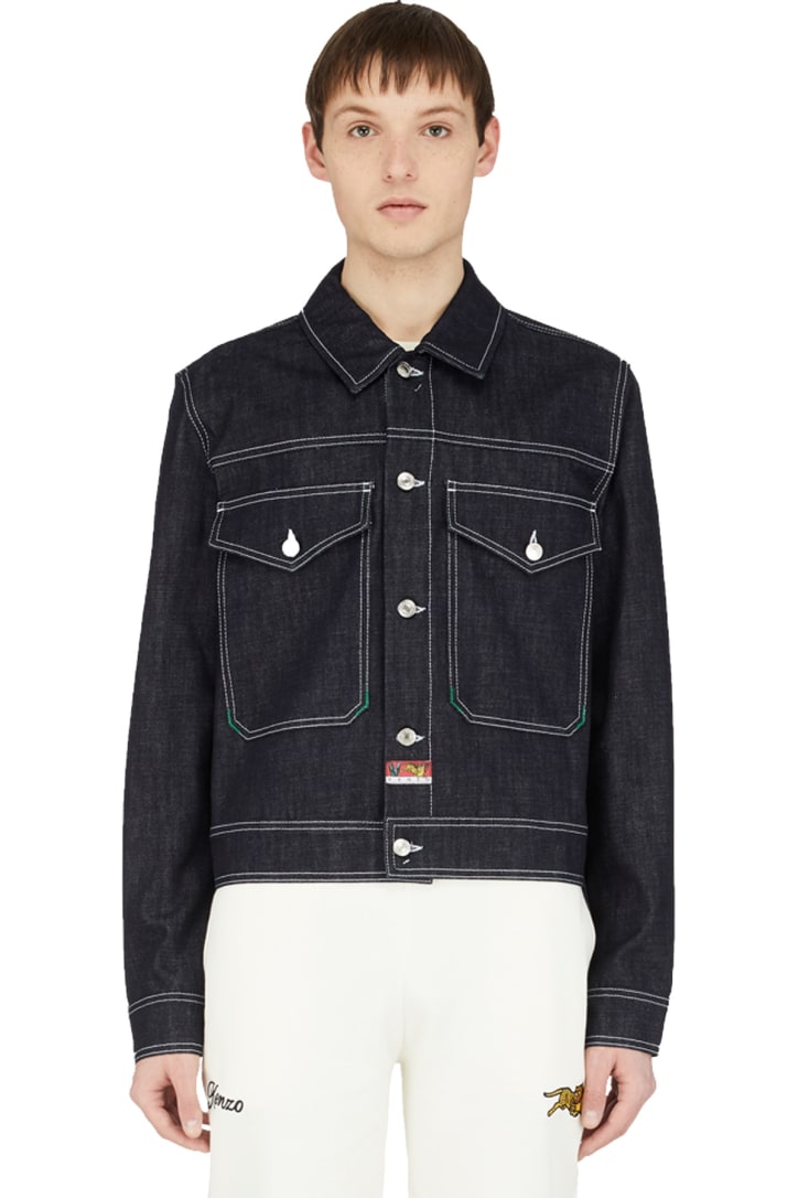 kenzo tiger denim jacket