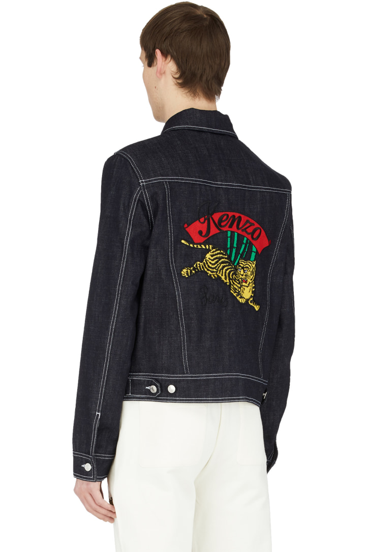 kenzo tiger denim jacket