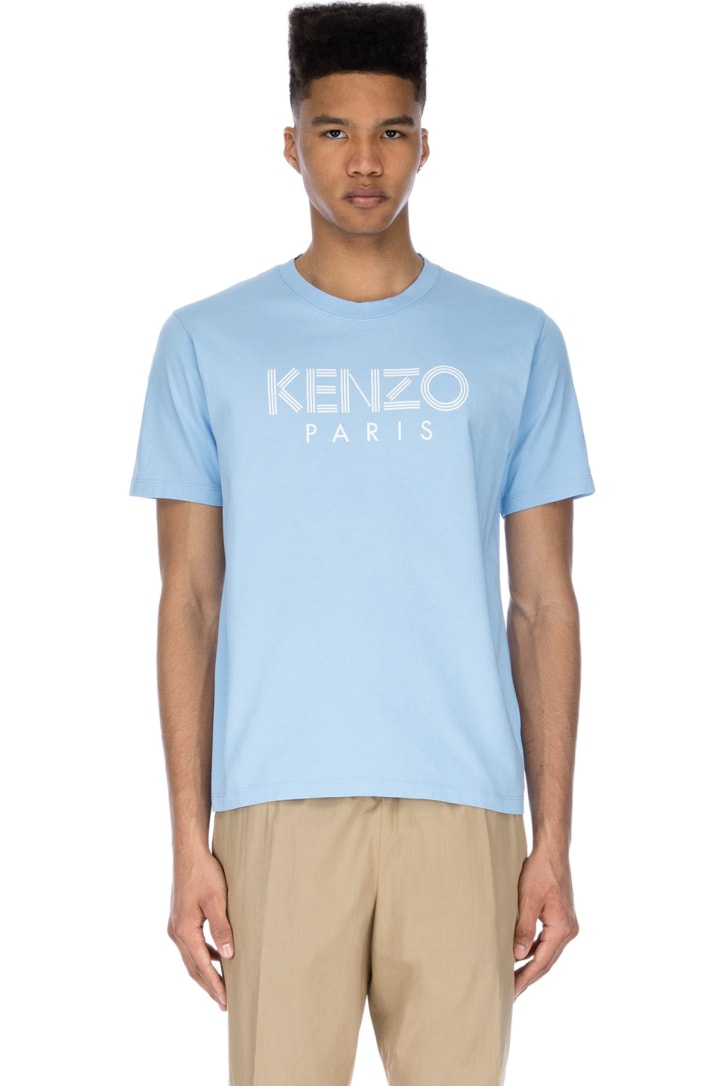 Kenzo: Logo T-Shirt - Sky Blue | influenceu