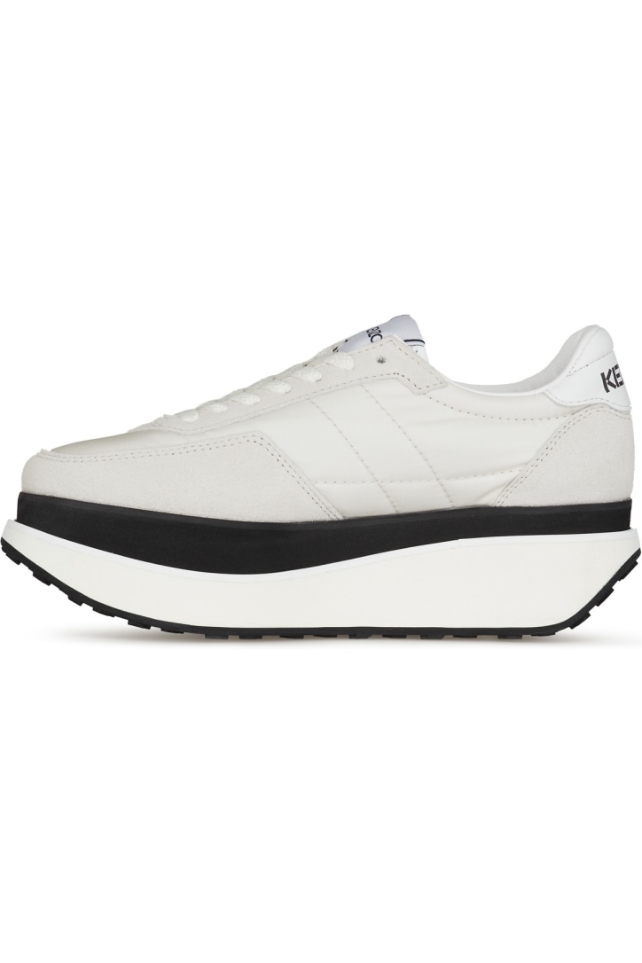 Kenzo: Move Platform Sneakers - White 