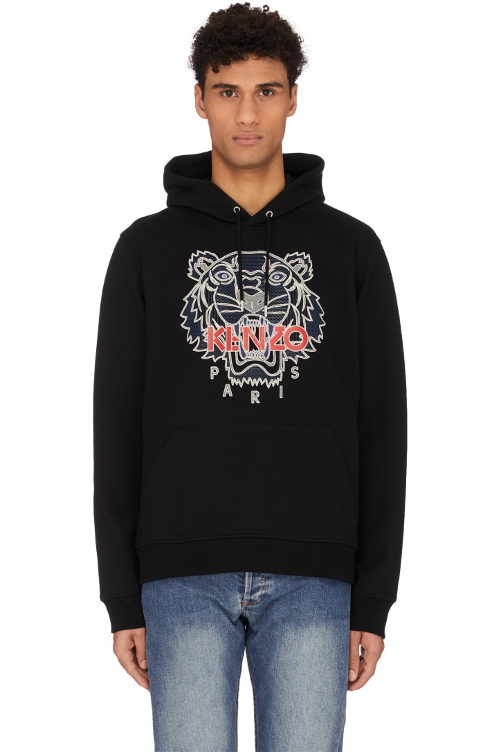 kenzo tiger hoodie black