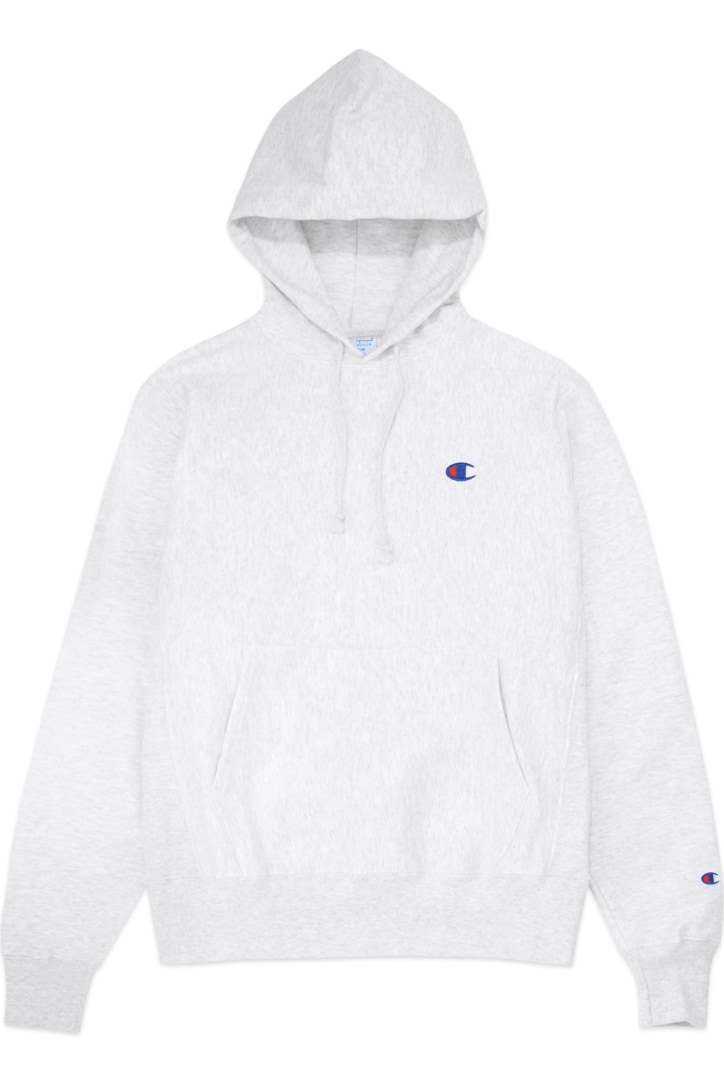 silver grey champion hoodie