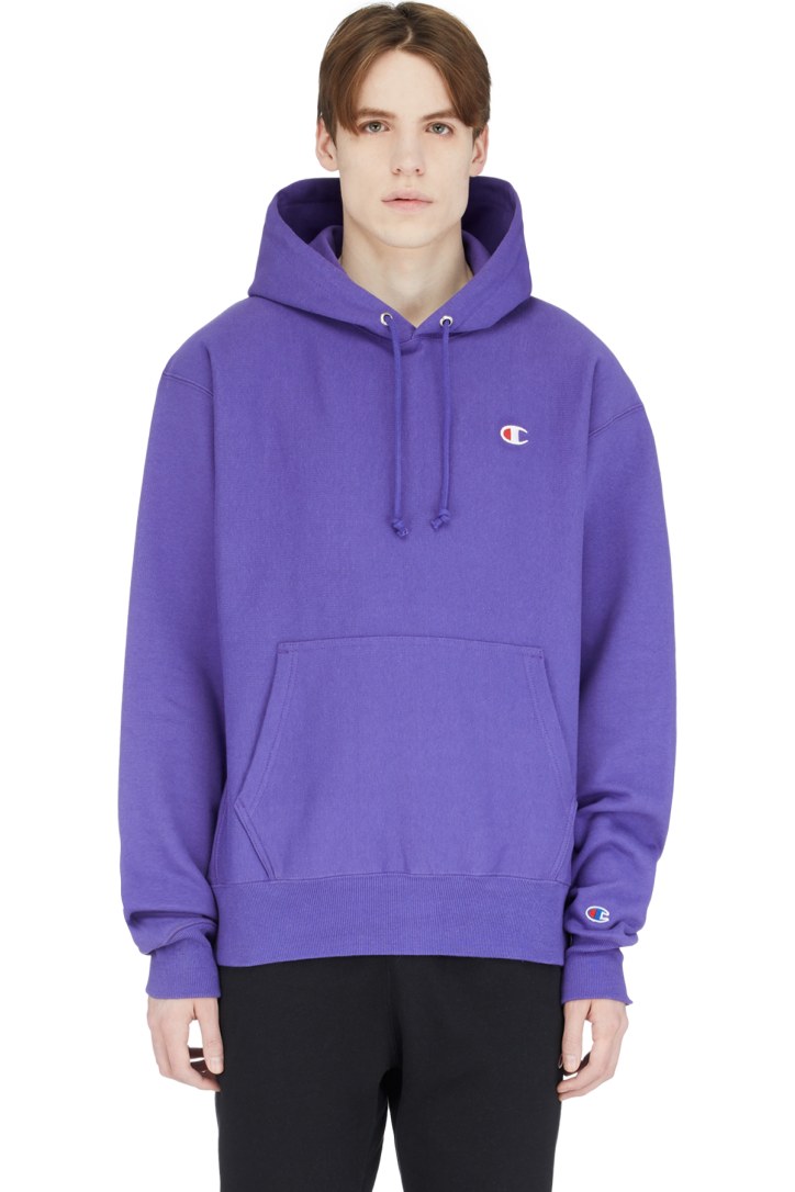 champion lilac reverse weave pullover sweatshirt