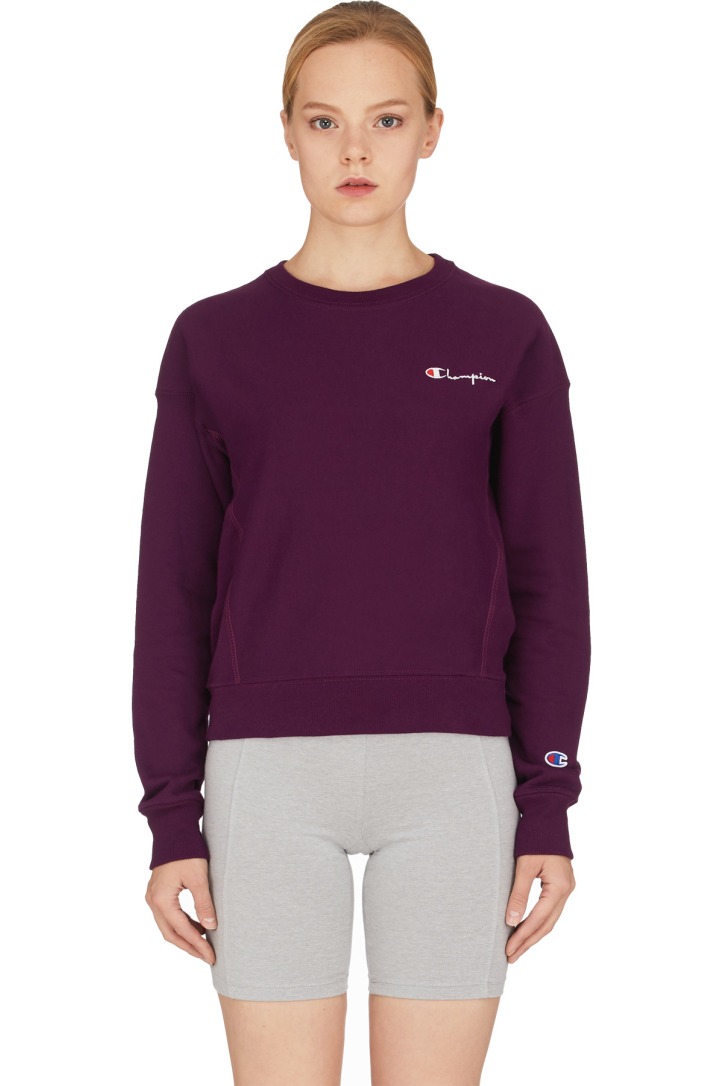 purple champion crew neck