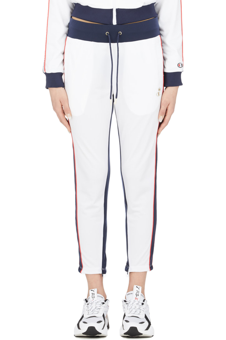 slim leg track pants