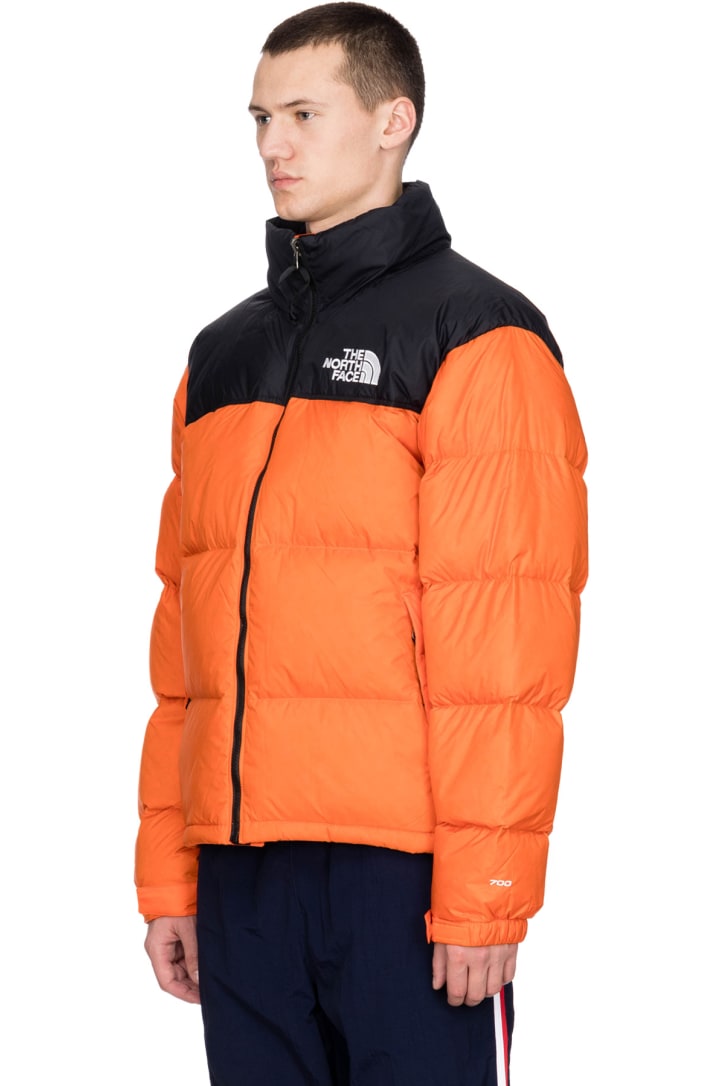 manteau the north face orange