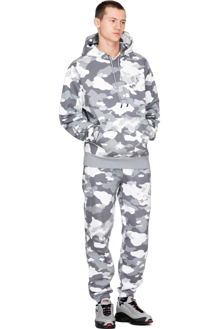 champion camo super pullover hoodie