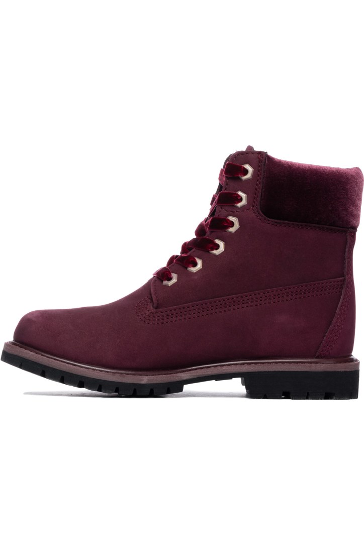 timberland burgundy velvet