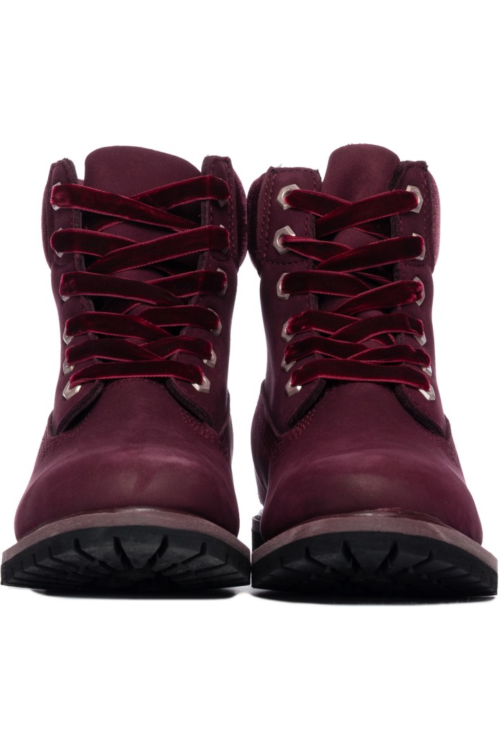 timberland burgundy velvet