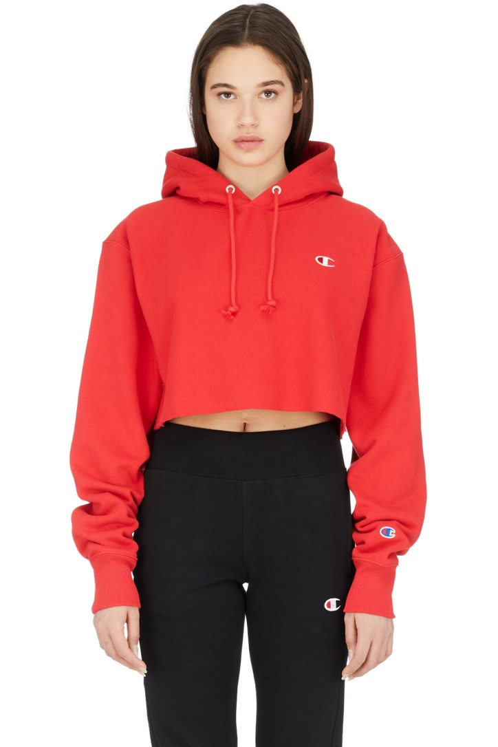 red spark champion hoodie