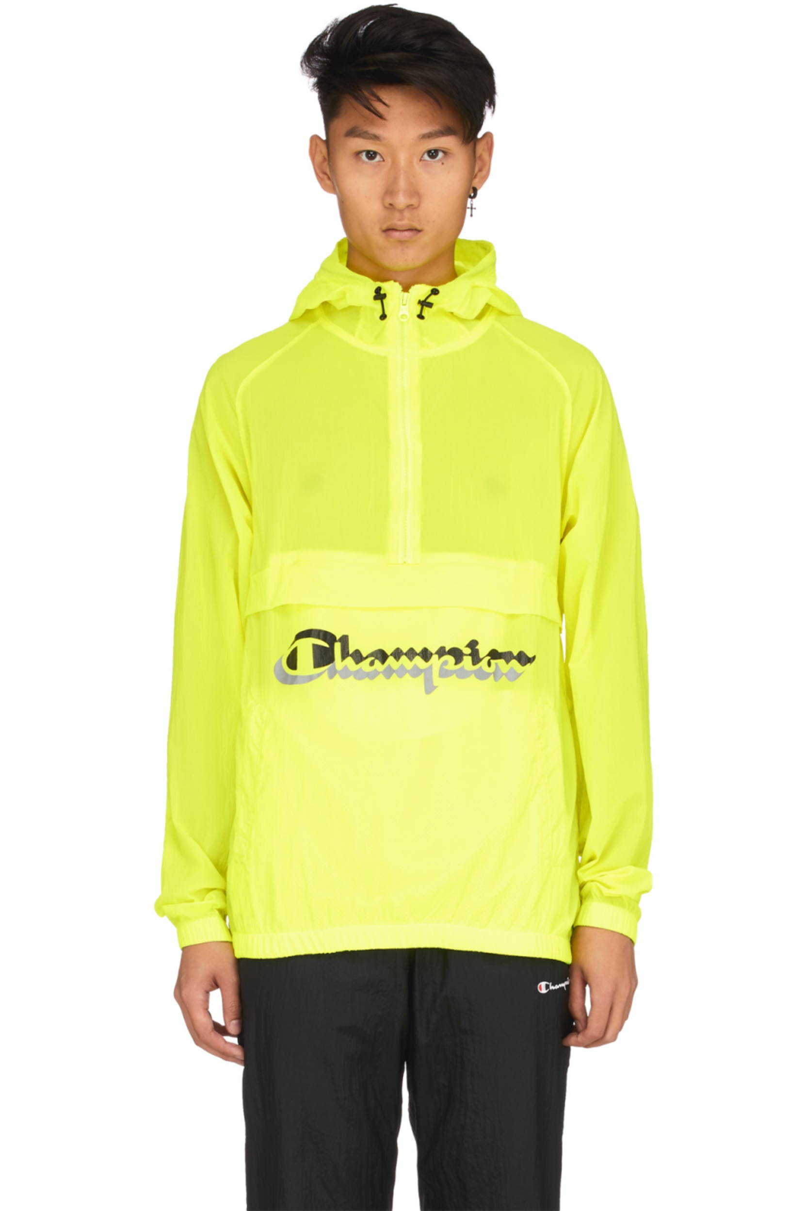 champion shadow script anorak jacket