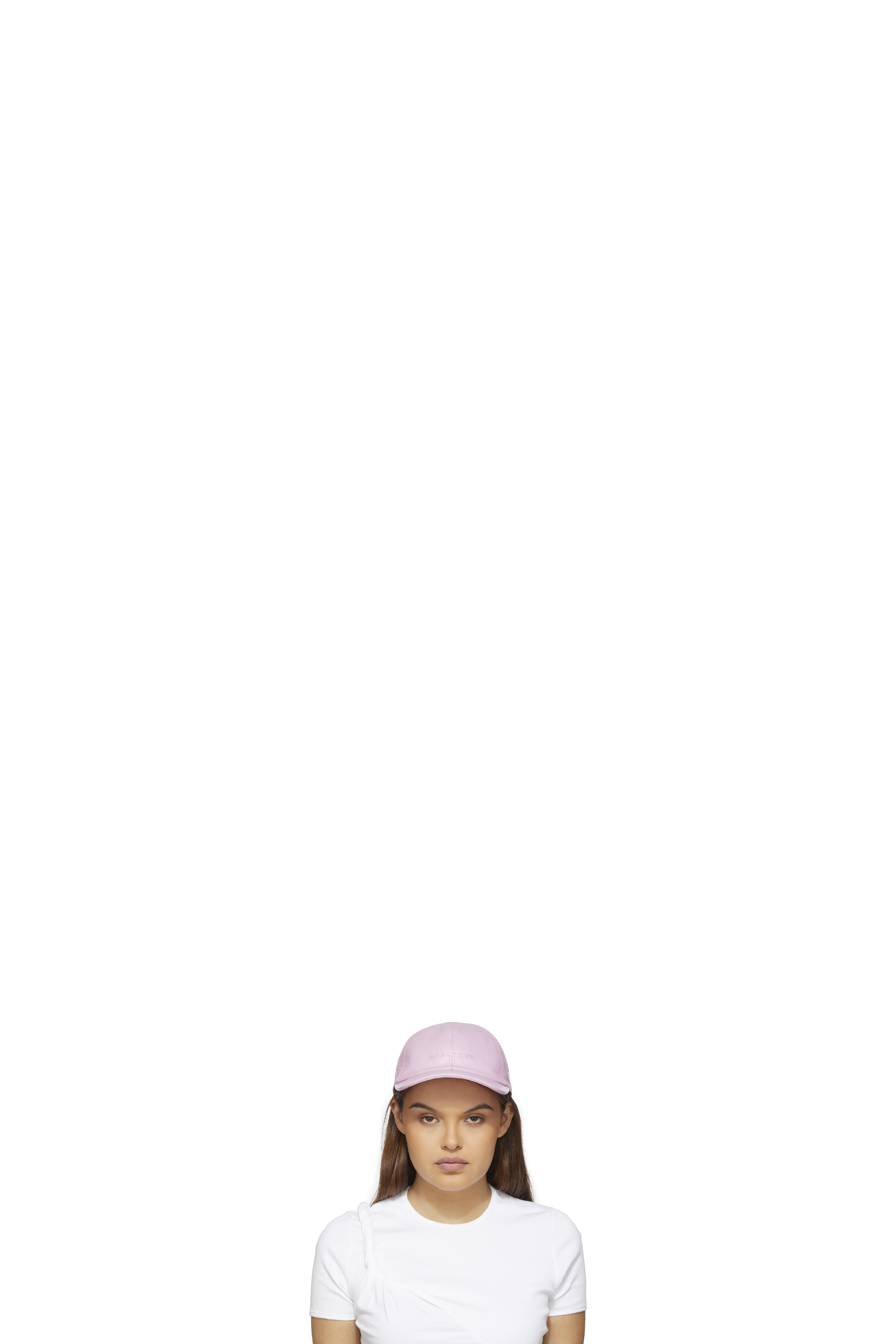 Pink Leather Logo Cap