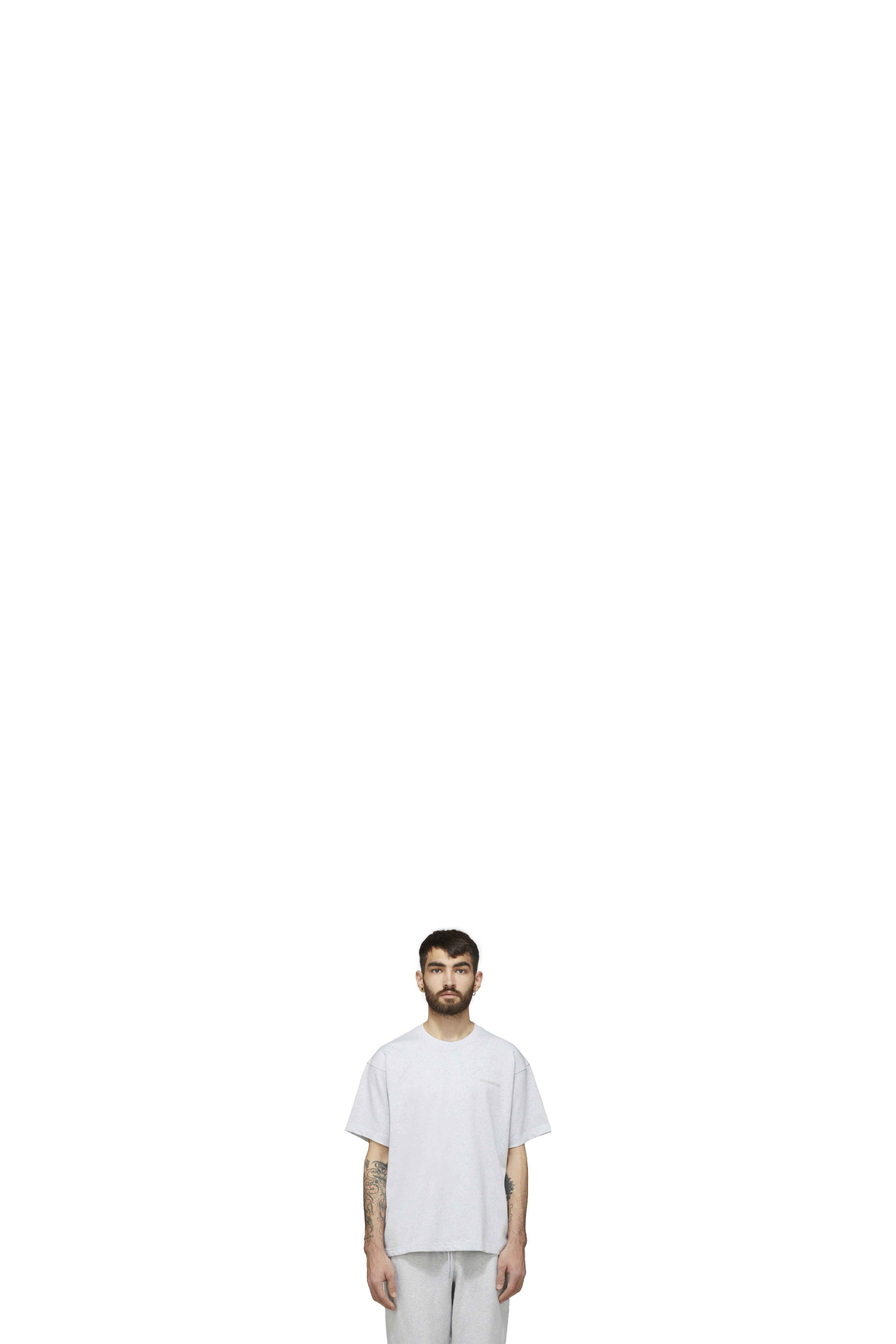 Grey Pharrell Williams Basics T-Shirt