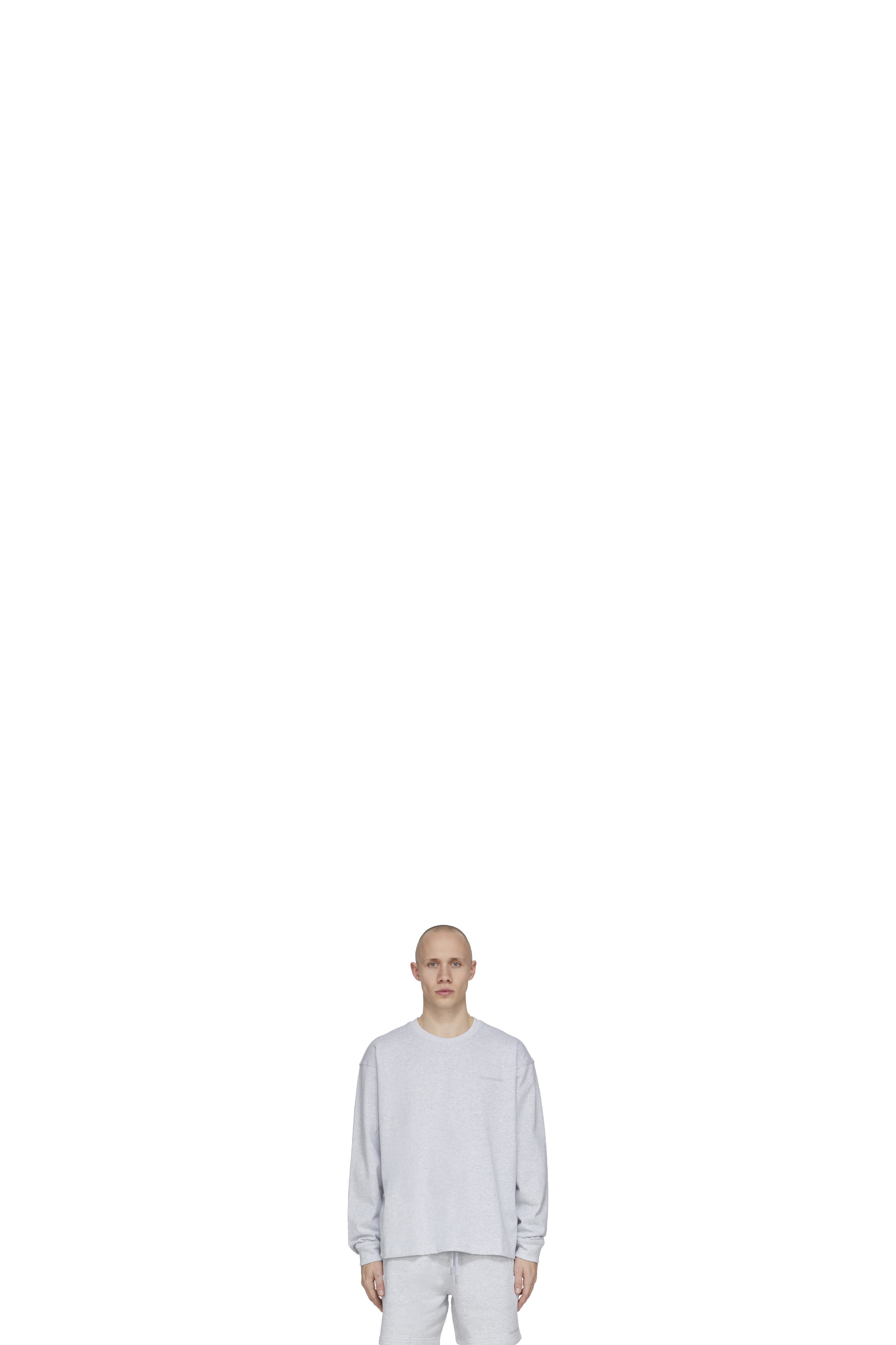 Grey Pharrell Williams Basics Long Sleeve T-Shirt