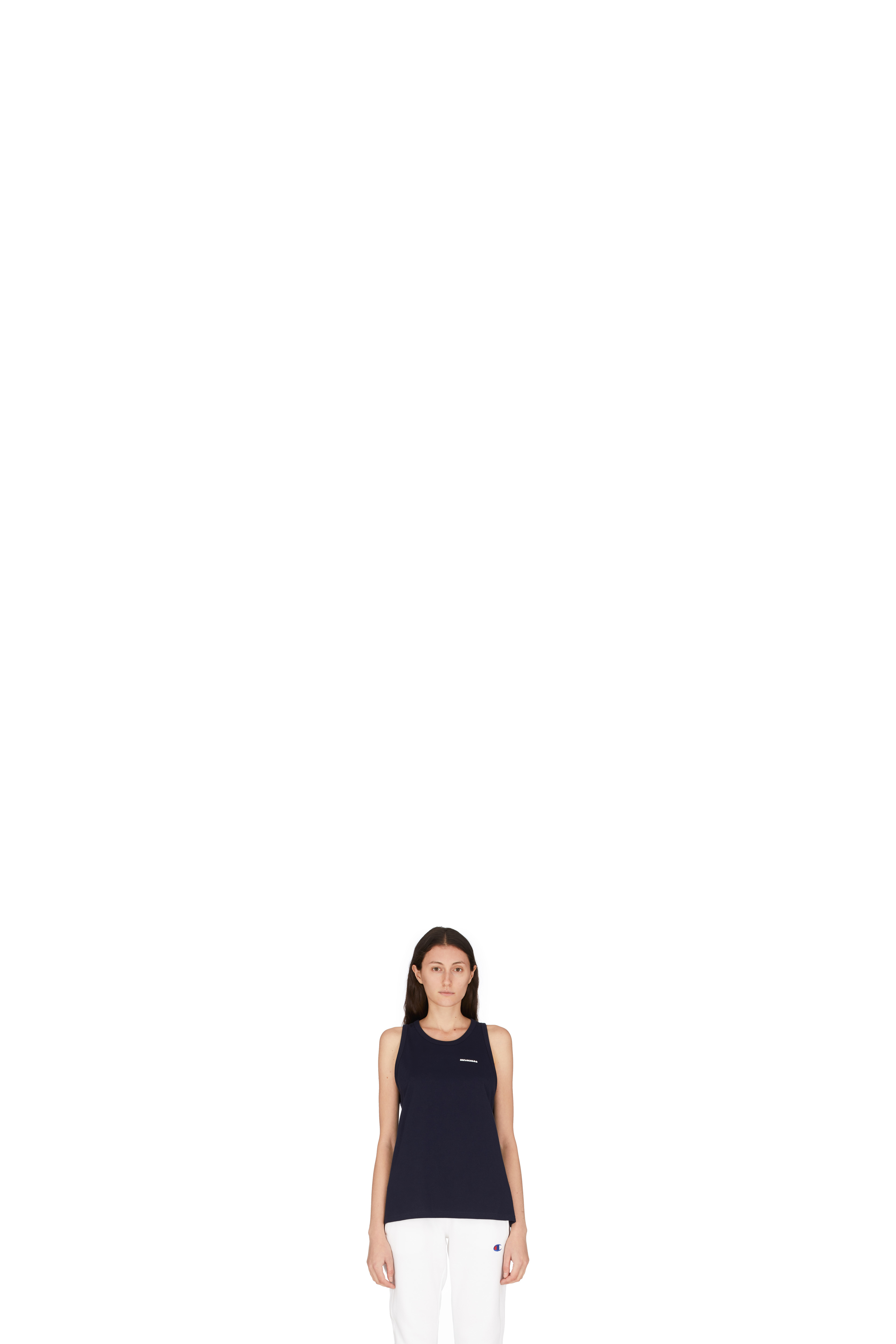 Camisole Logo Fleur Bleu