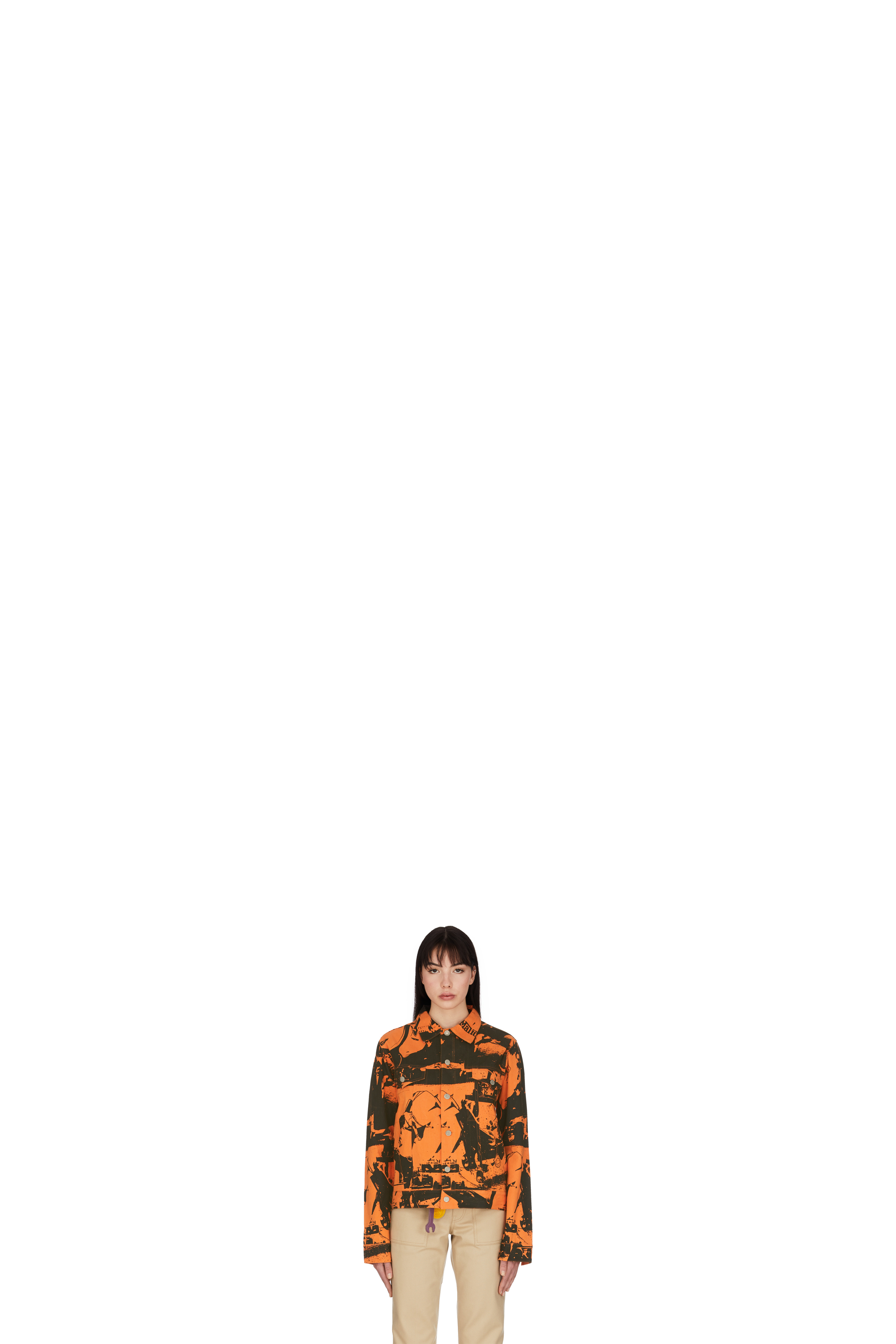 Hard Luck Denim Jacket Orange
