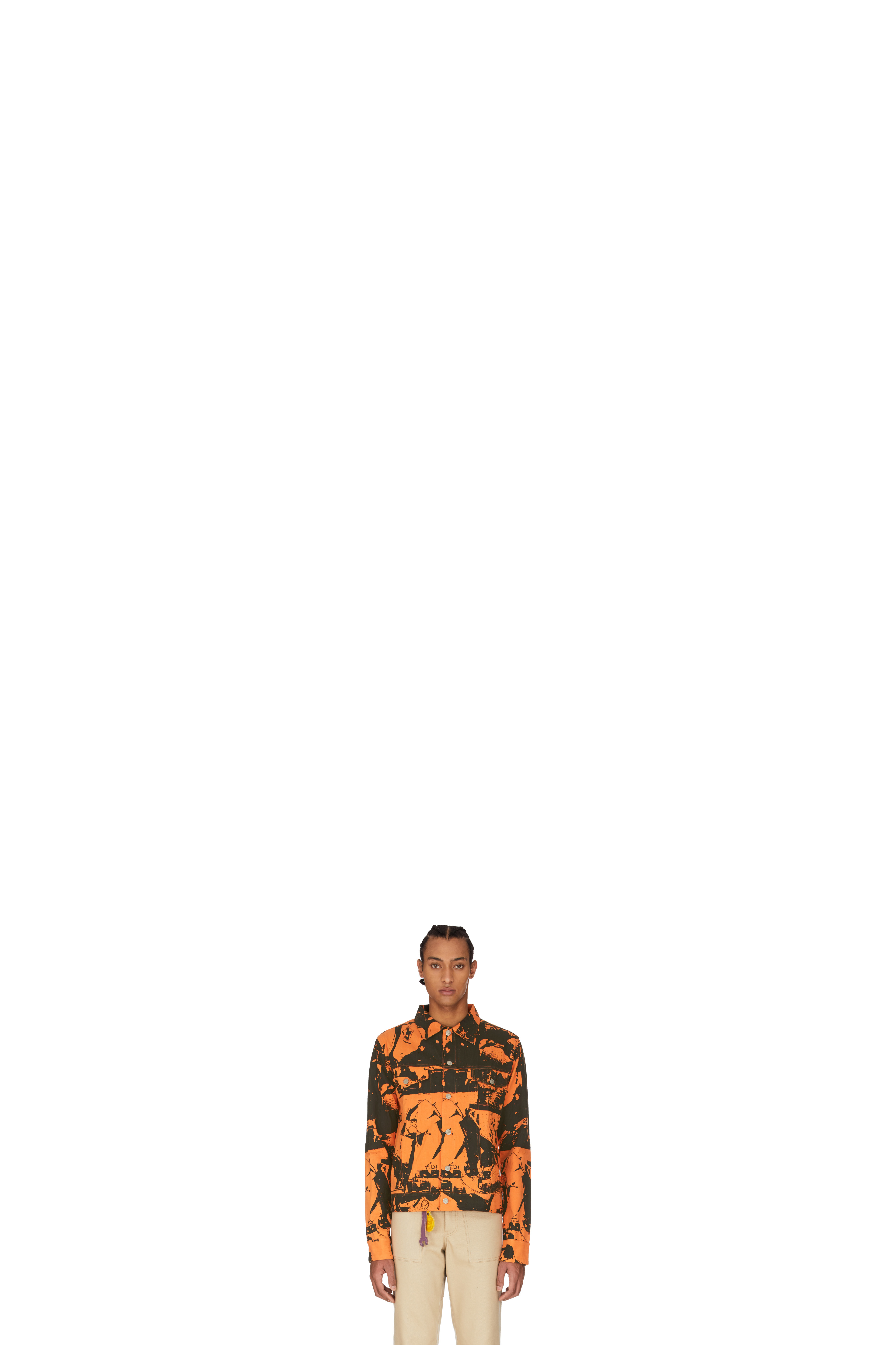 Orange Hard Luck Denim Jacket