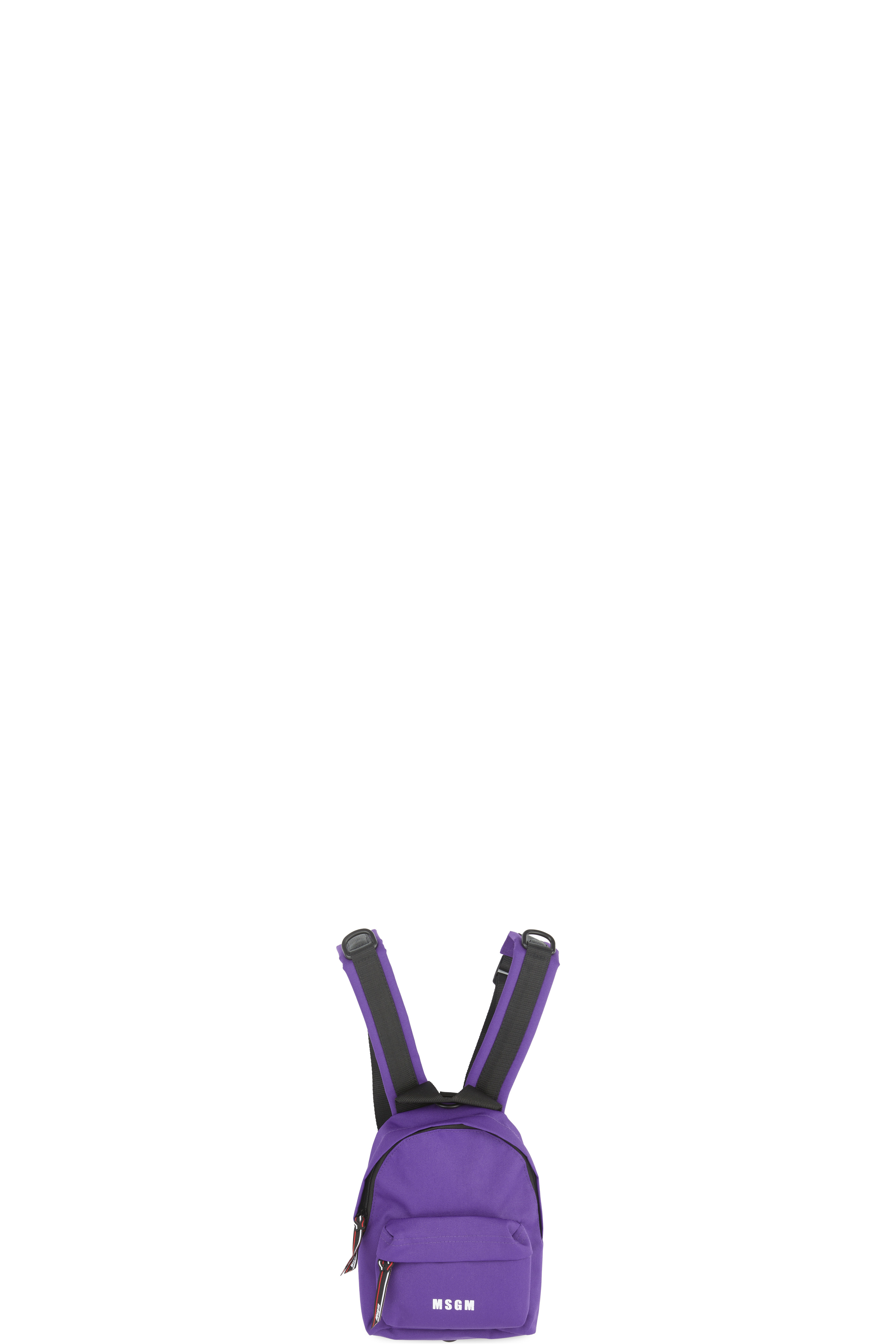 Purple Small Micro Logo Backpack