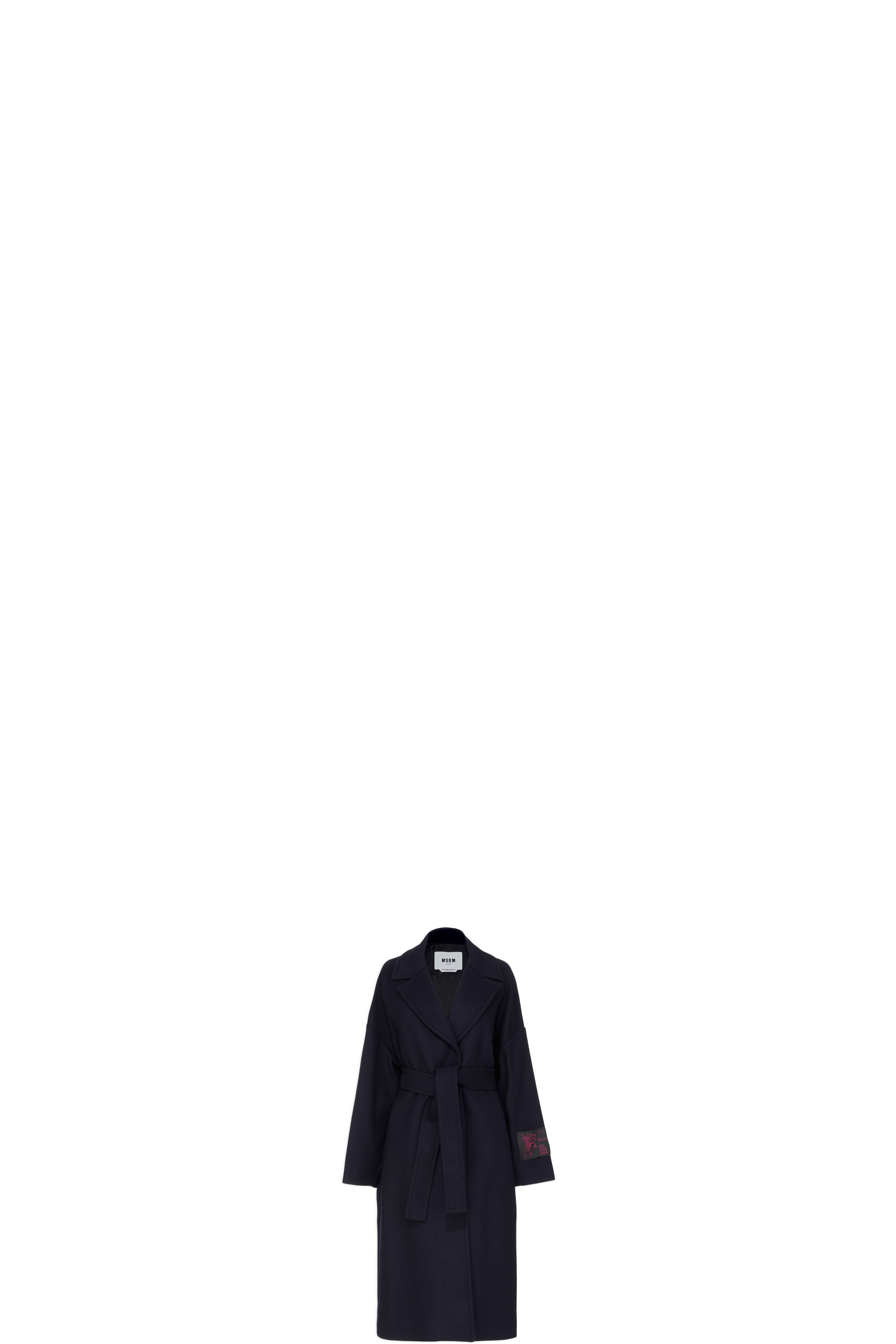 Manteau en Laine "Nous rêverons plus fort" Bleu