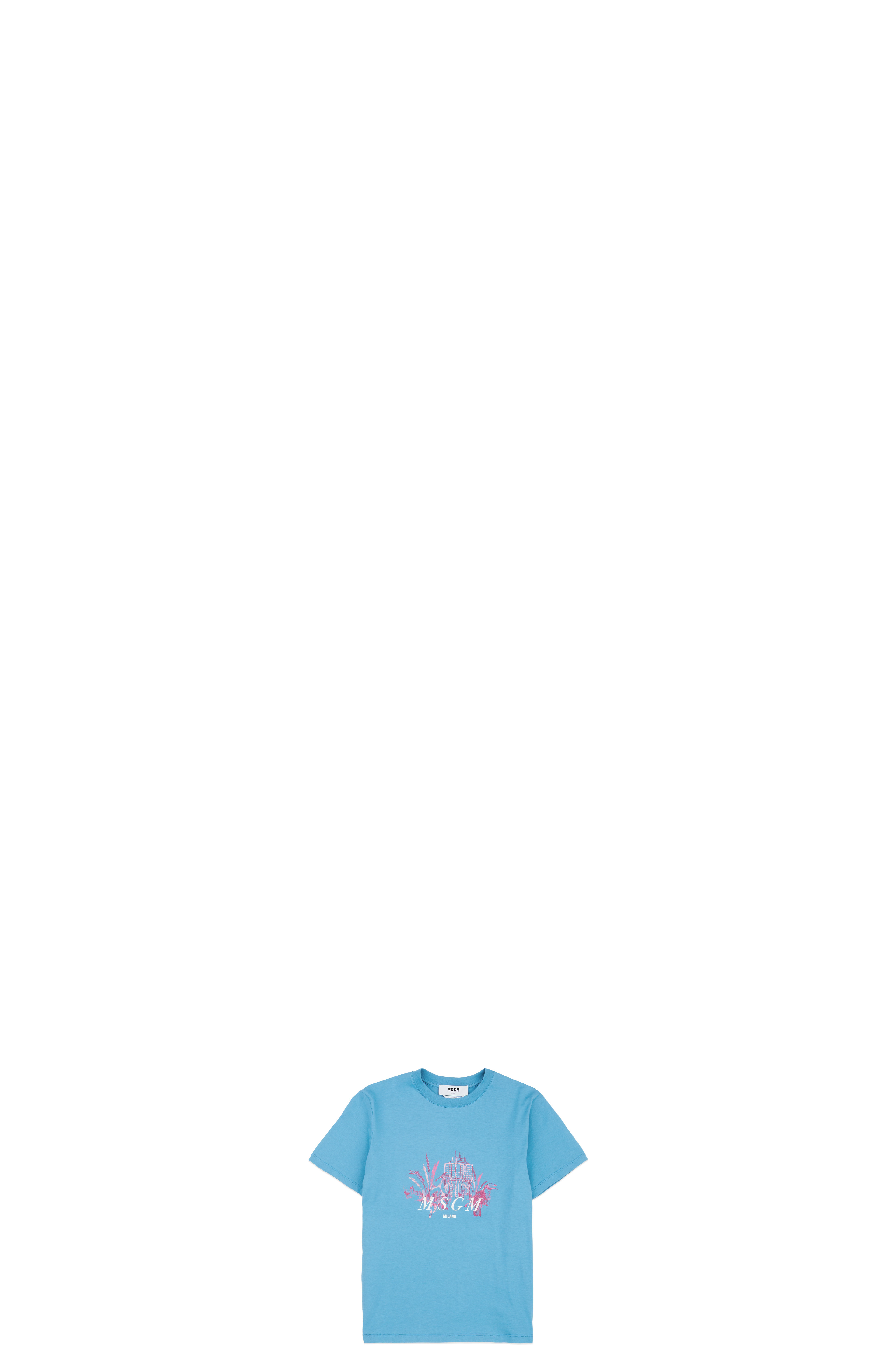 Blue Scenic Monkey T-Shirt