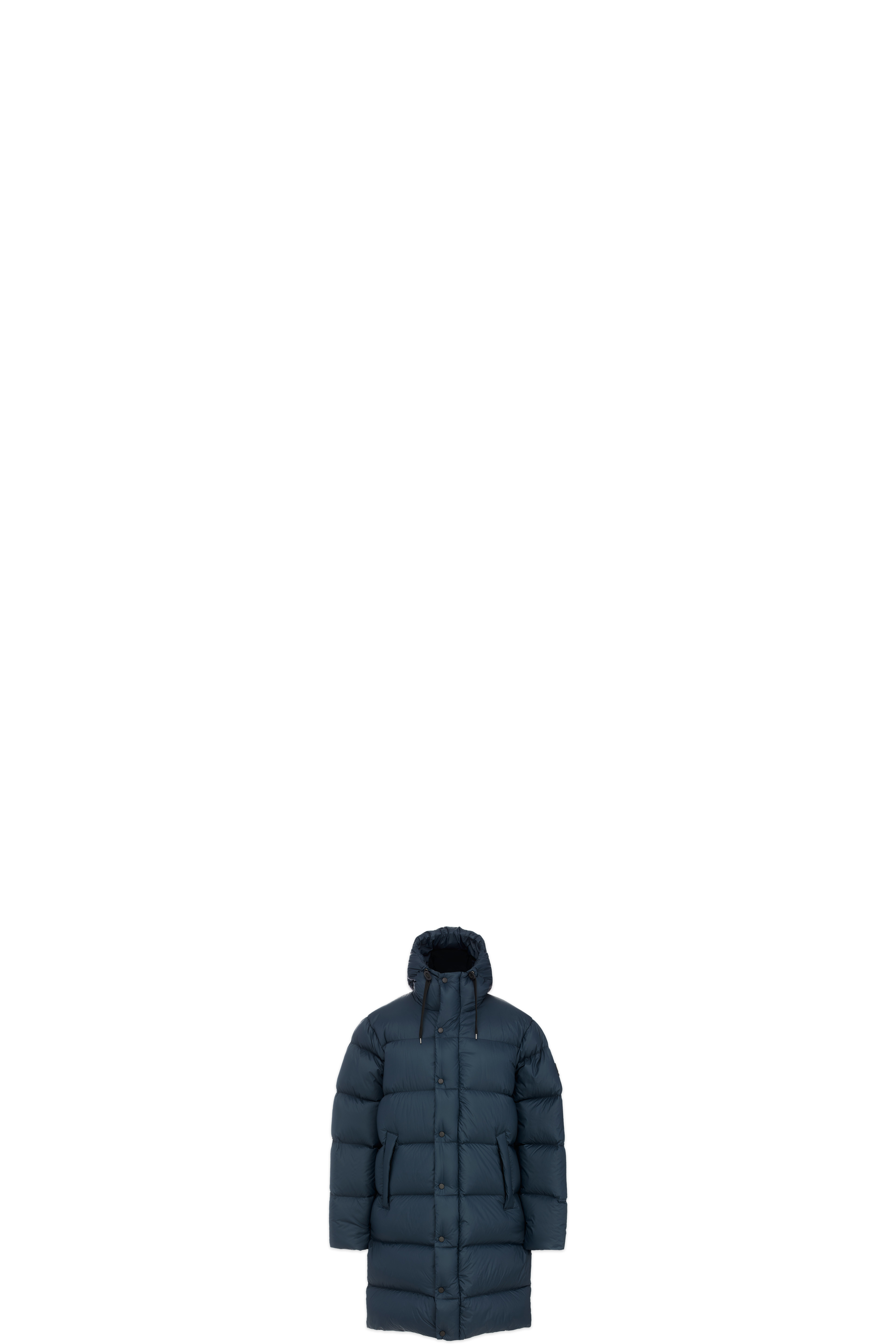 Manteau trois-quarts à coupe droite Seal Bleu