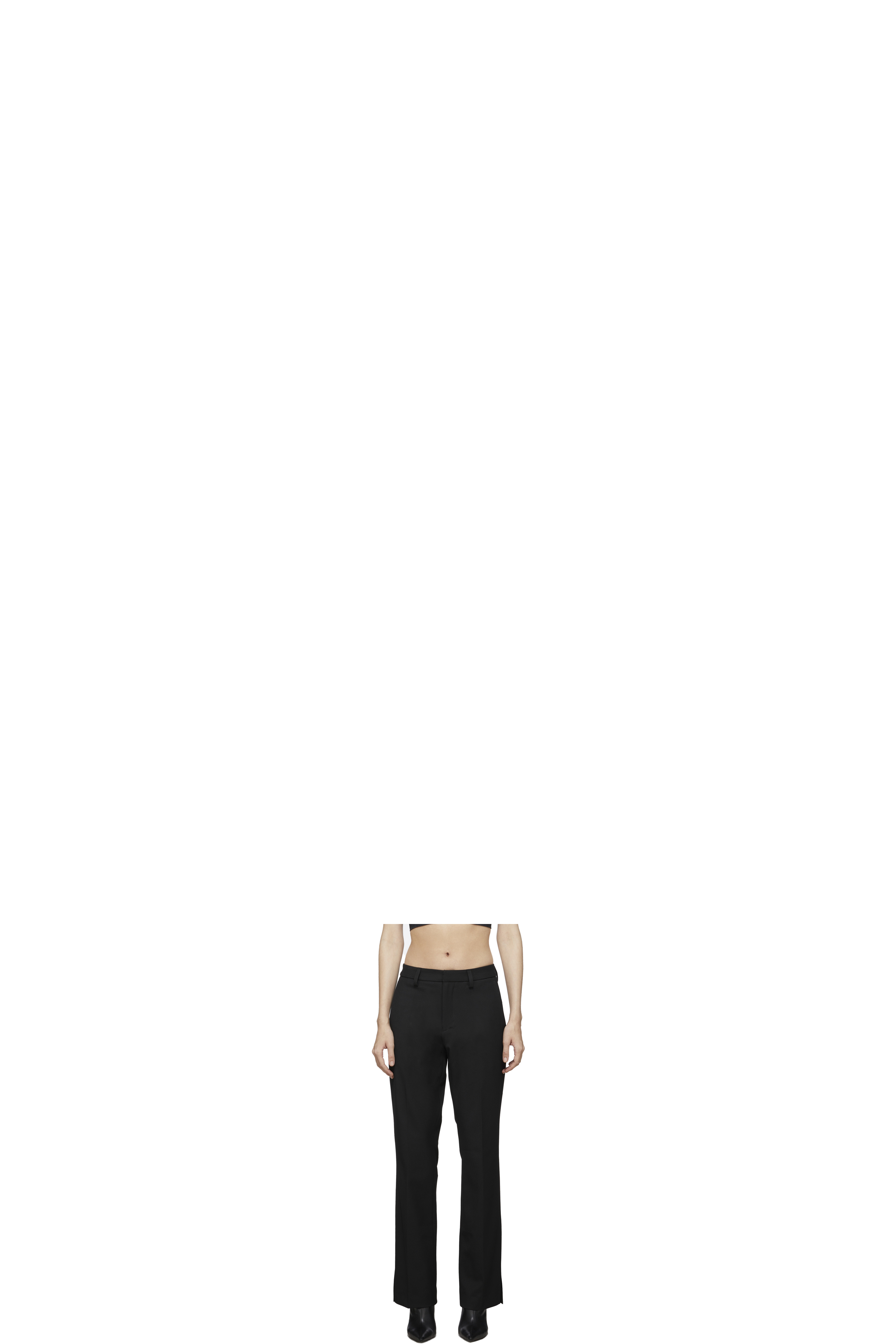 Black Relaxed Tailored Pants