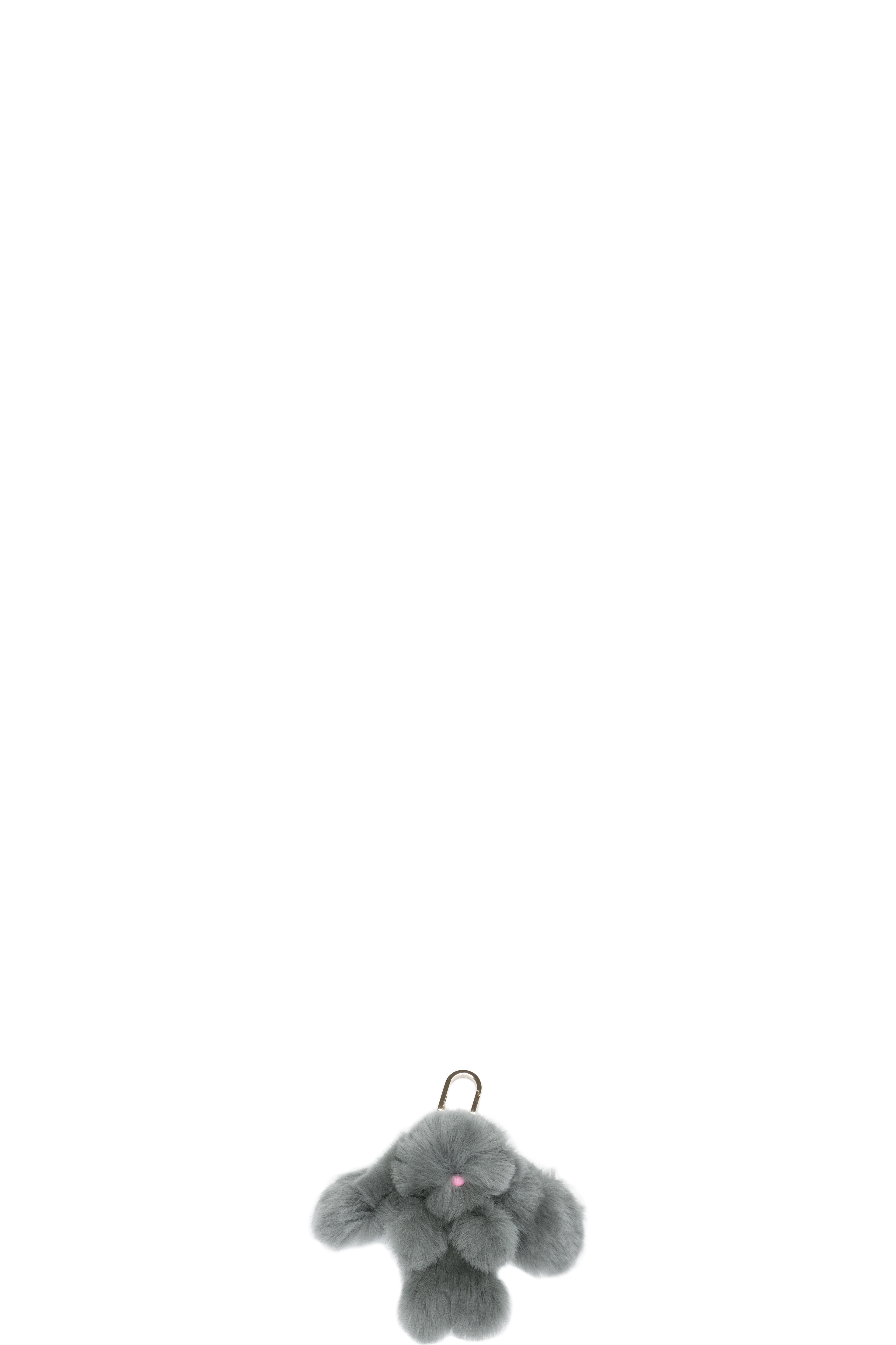 Grey Four Rex Rabbit Bunny Keychain