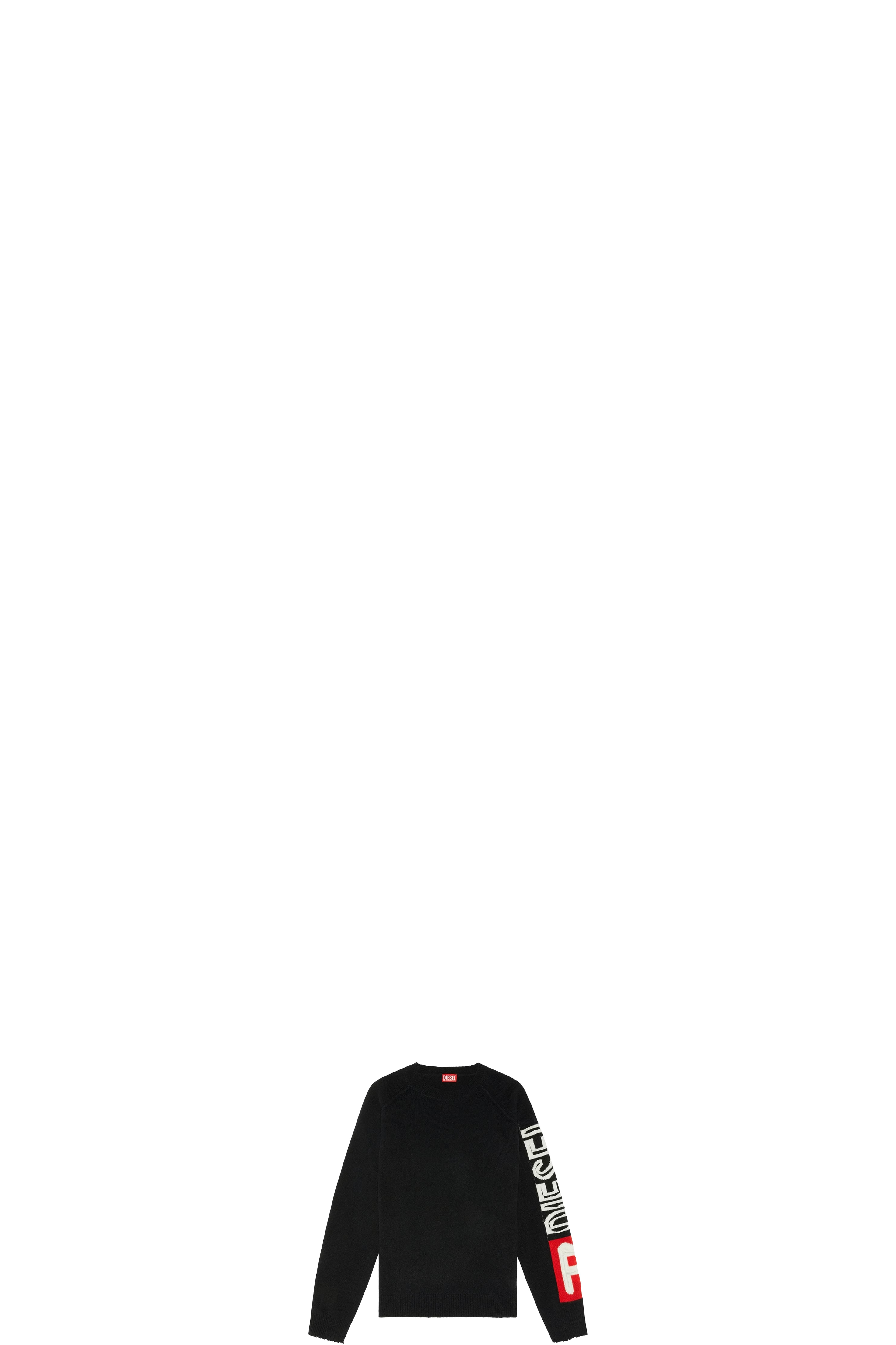 Saria Knit Crew Sweater Noir
