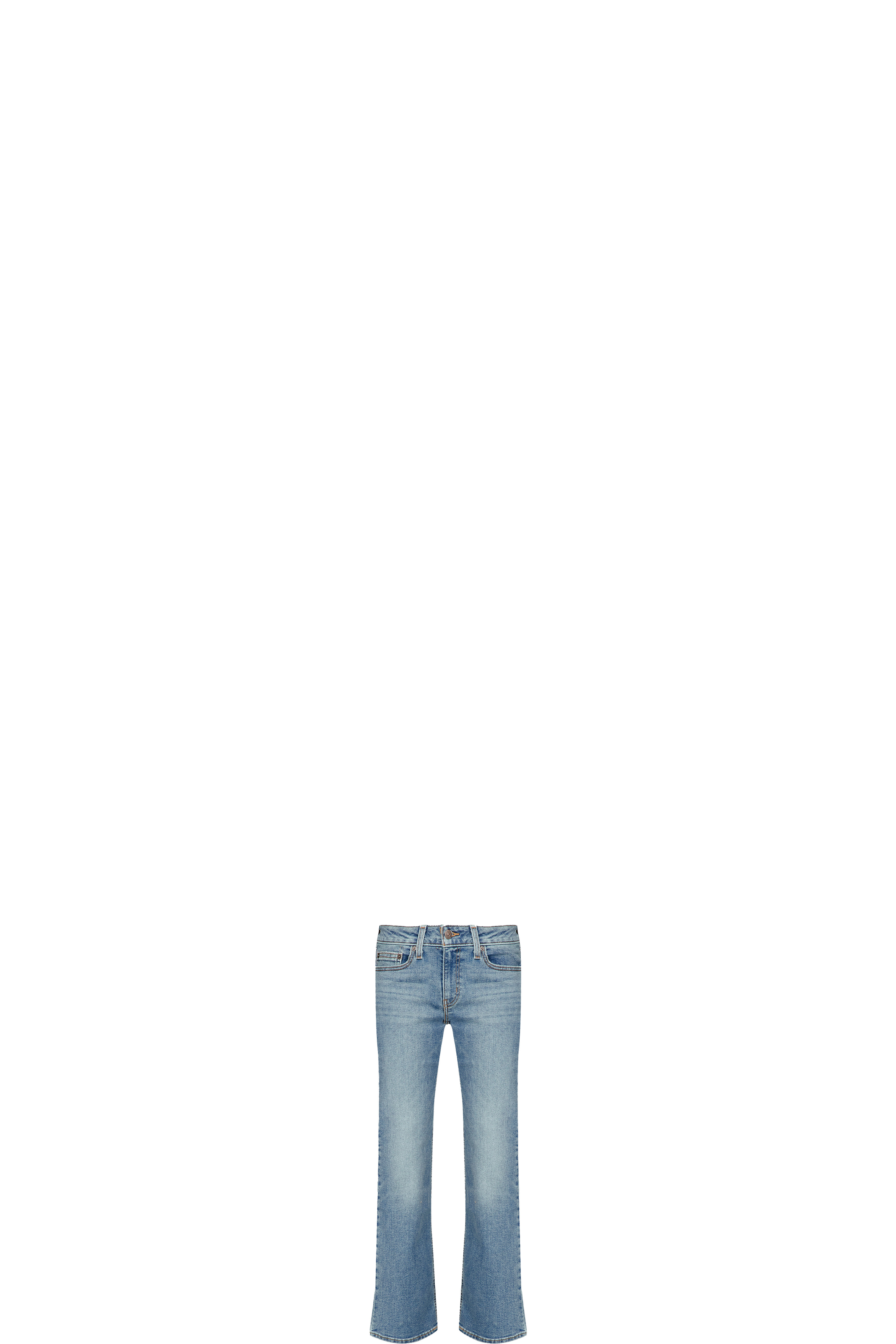 Blue Superlow Bootcut Jeans