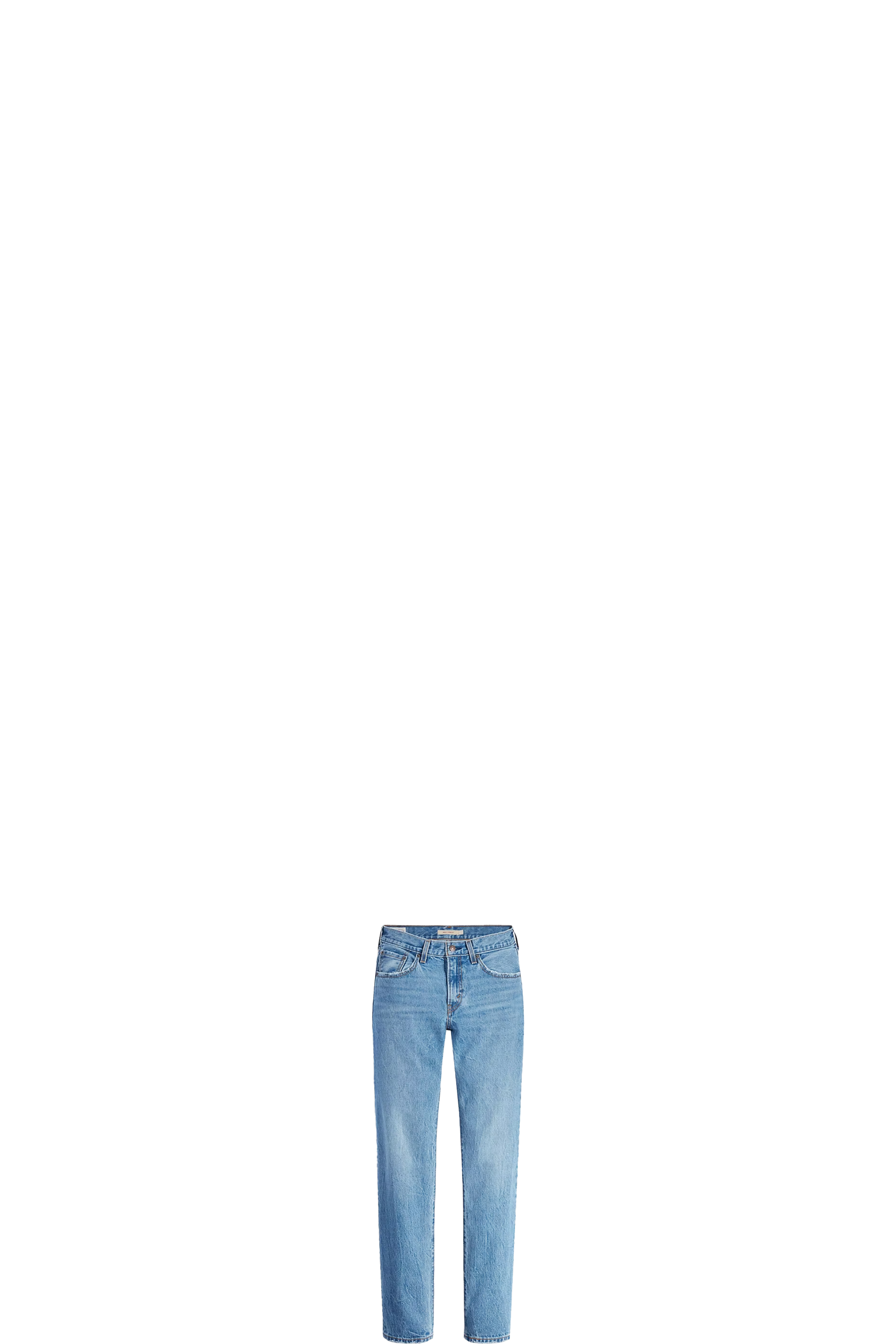 Blue Middy Straight Jeans