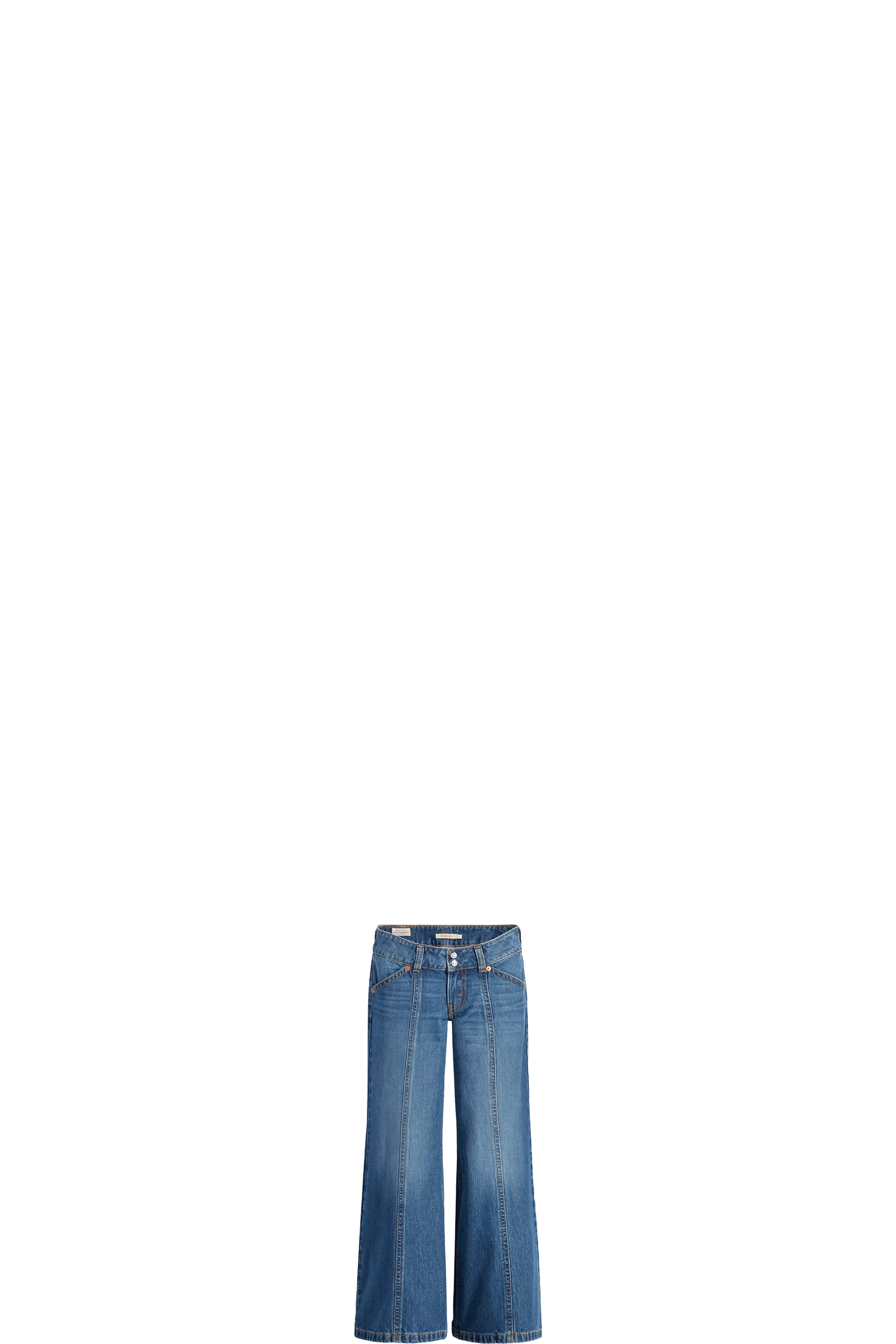 Blue Noughties Big Bell Jeans