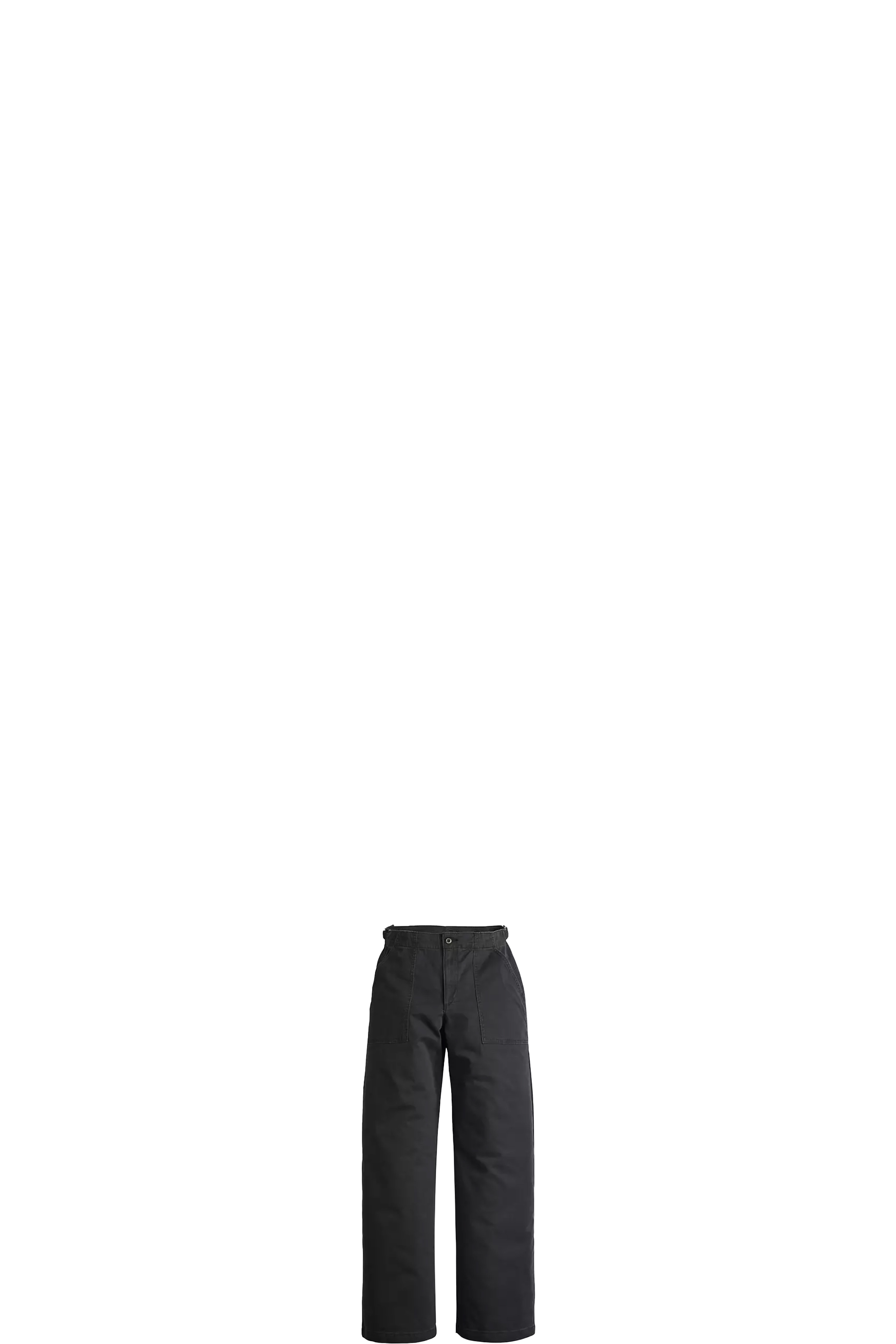 Black Surplus Straight Pants