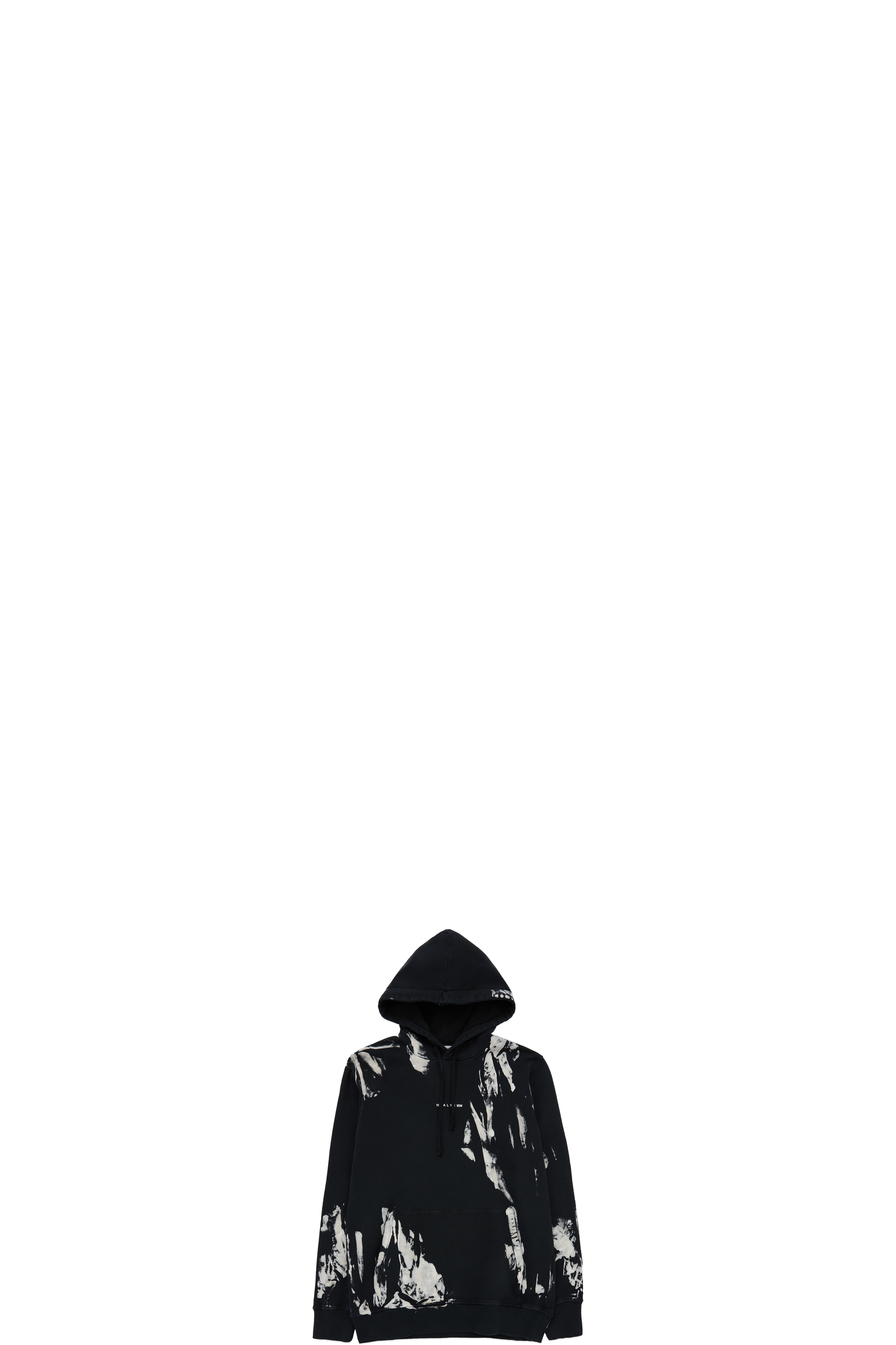 Black Treated Logo Hoodie