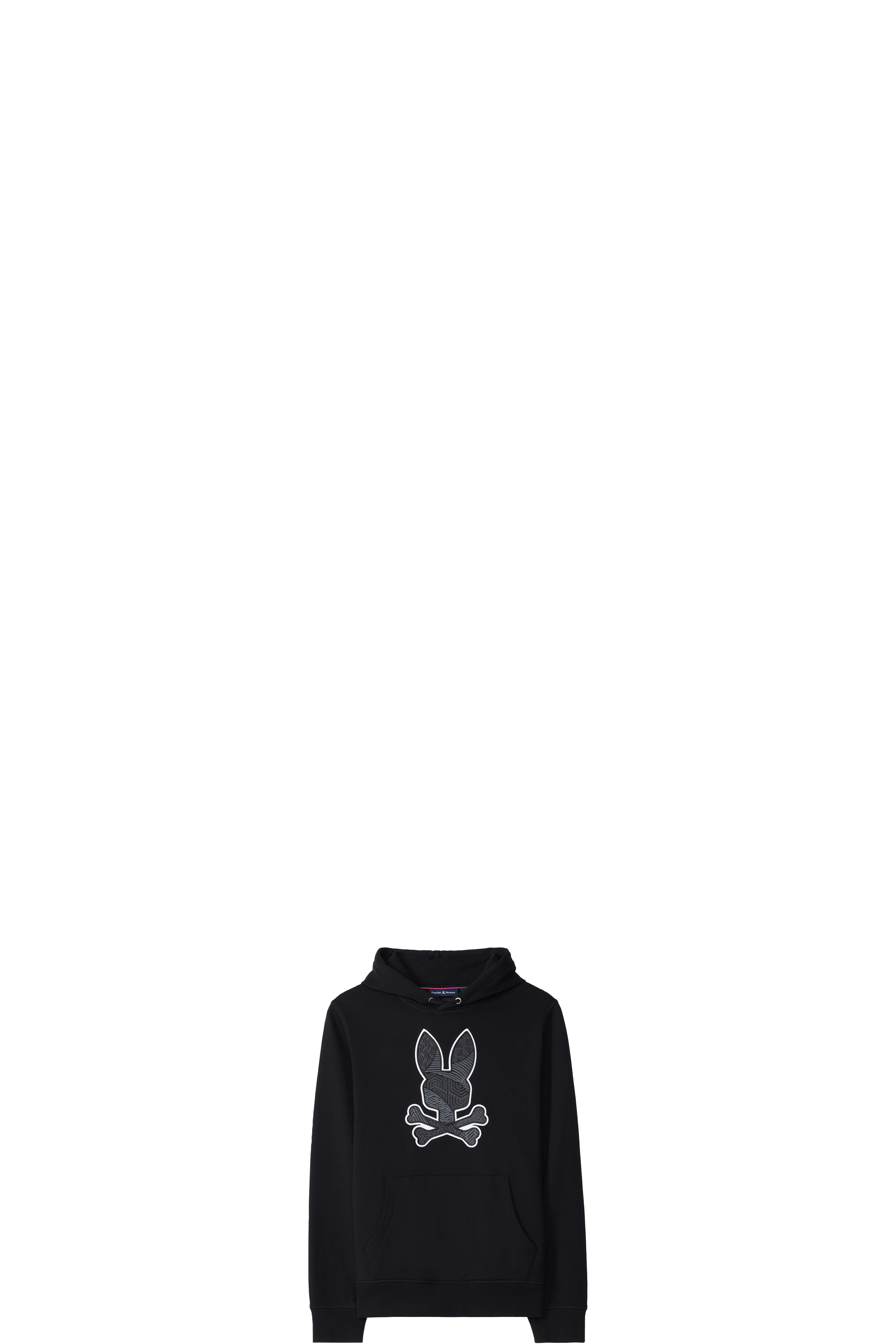 Psycho Bunny Enzo Zip Felpa Con Cappuccio Uomo – 80% Cotone, Manica Lunga, Chiusura A Cerniera, Lavabile In Lavatrice