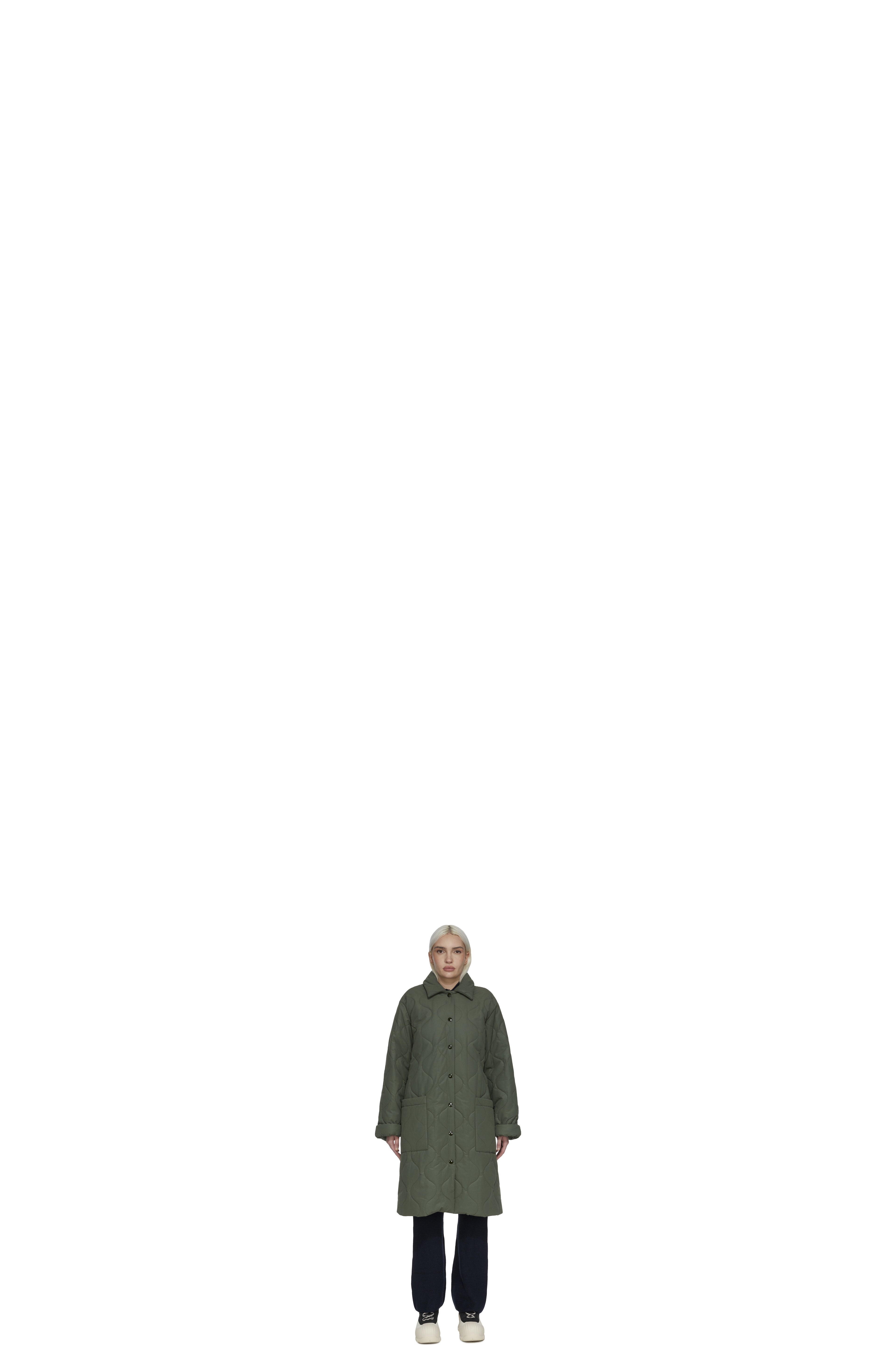 Green Sarah Long Coat