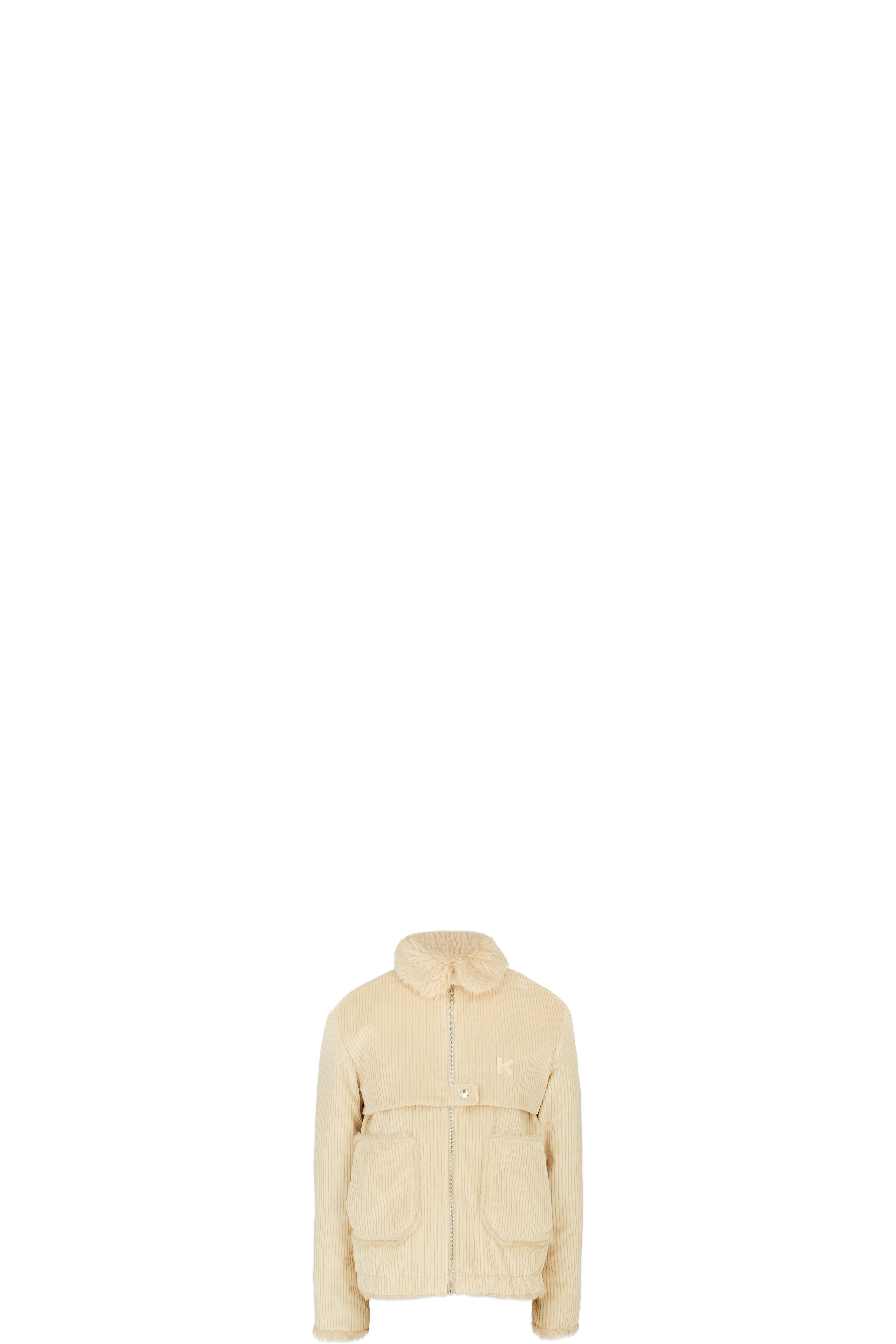 Neutrals Corduroy Bomber Jacket