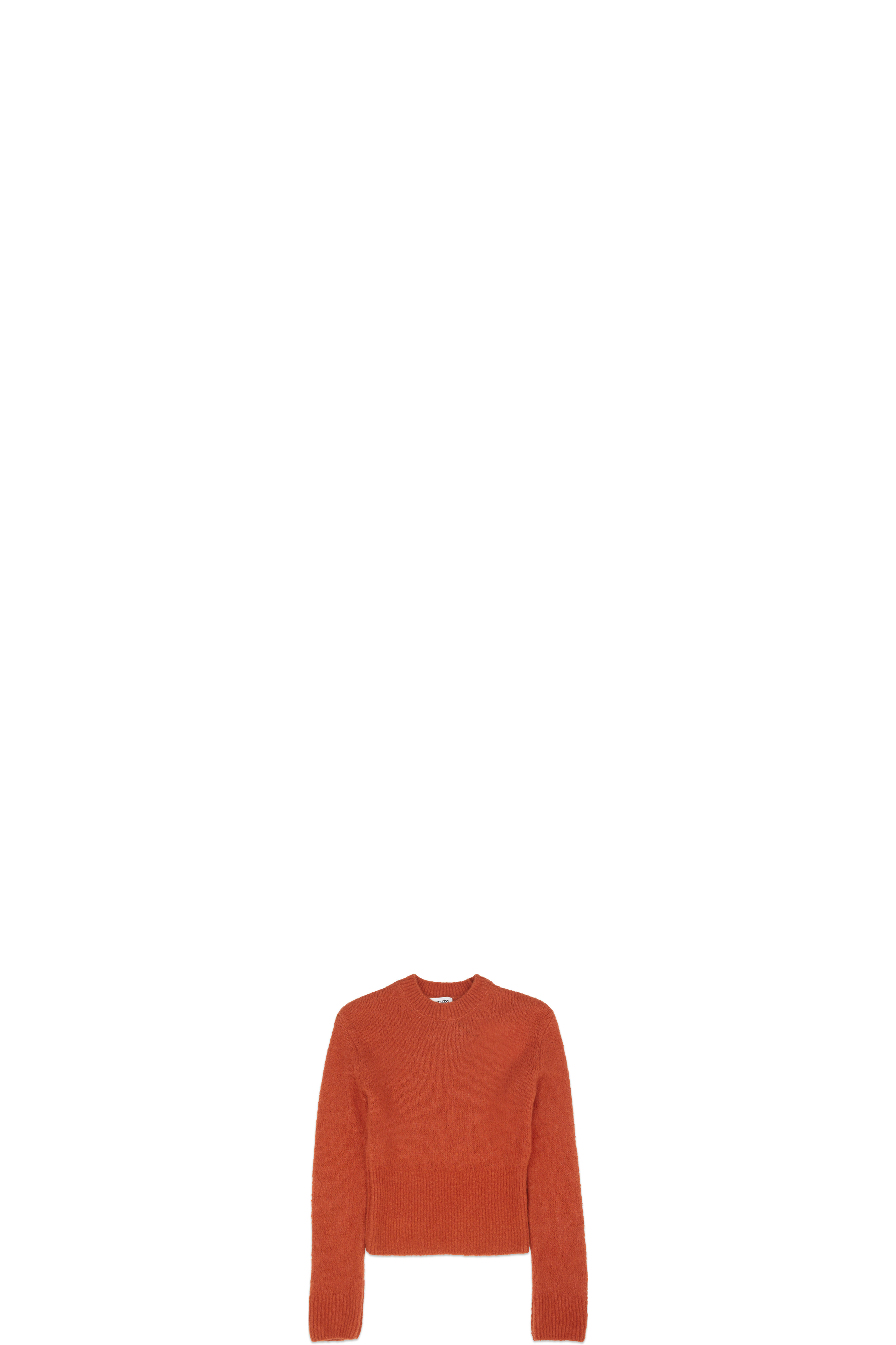 Red Recycled Cashmere Crew Sweater