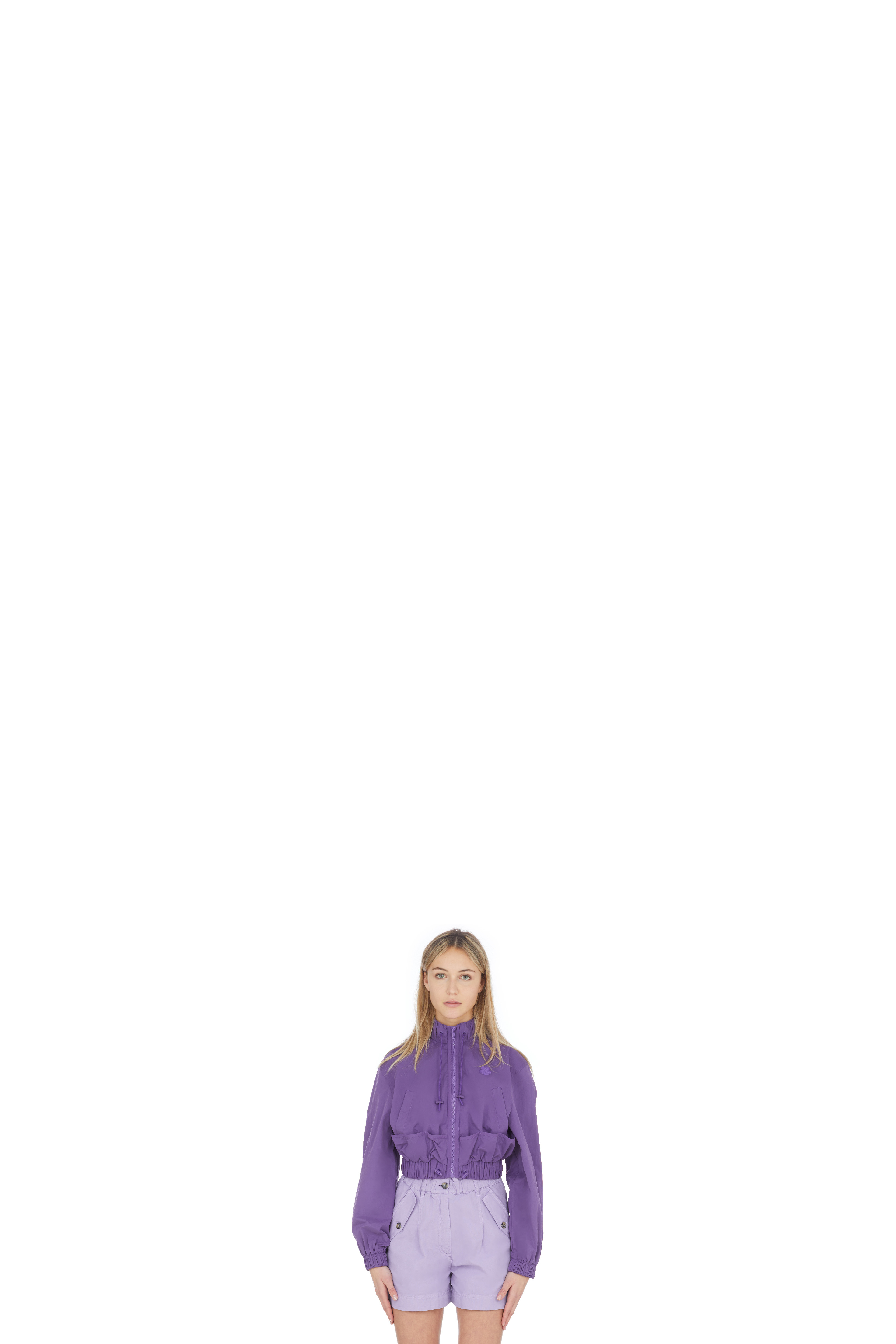 Purple Short Logo Windbreaker