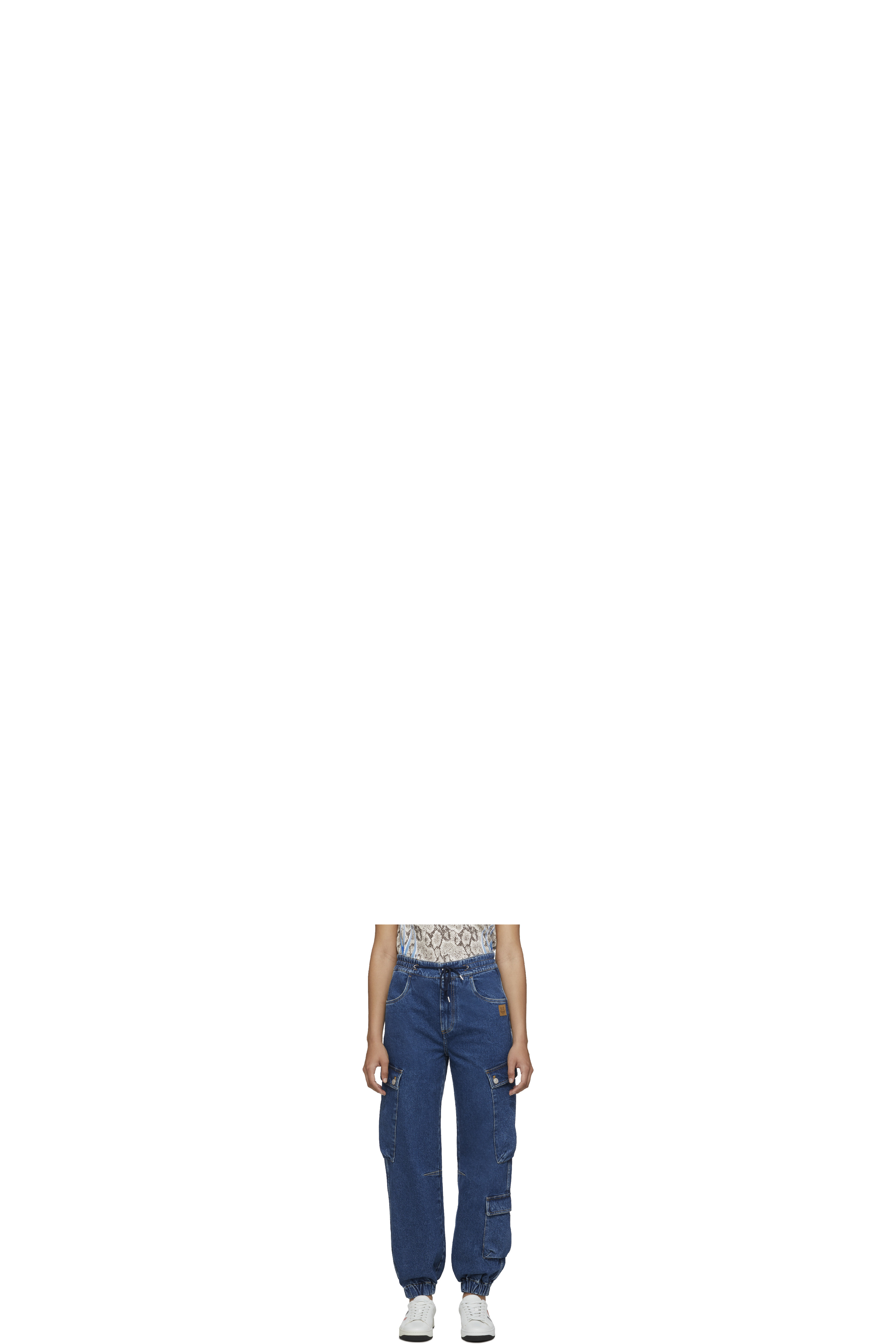 Blue Organic Denim Joggers