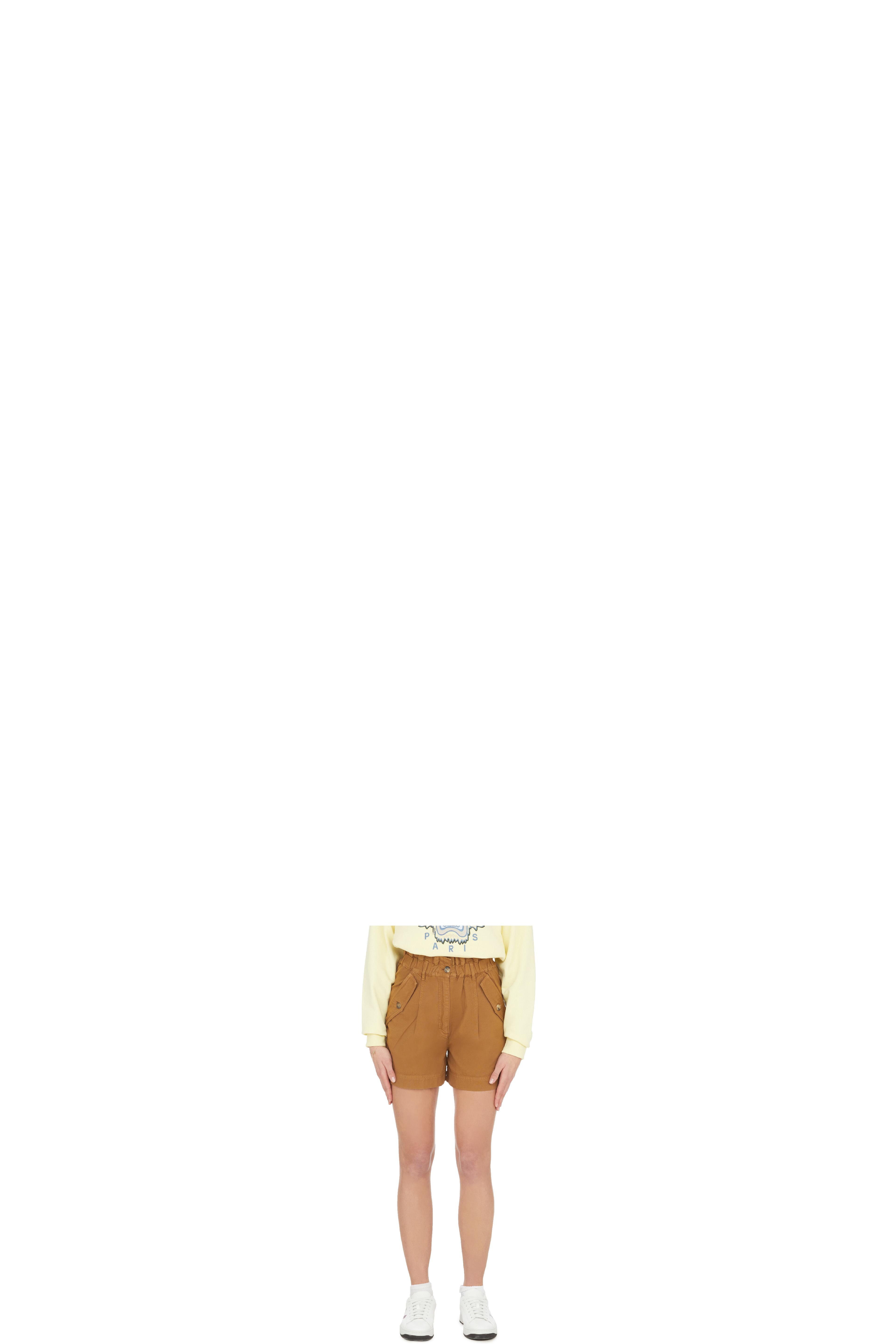 Brown Elasticated Shorts