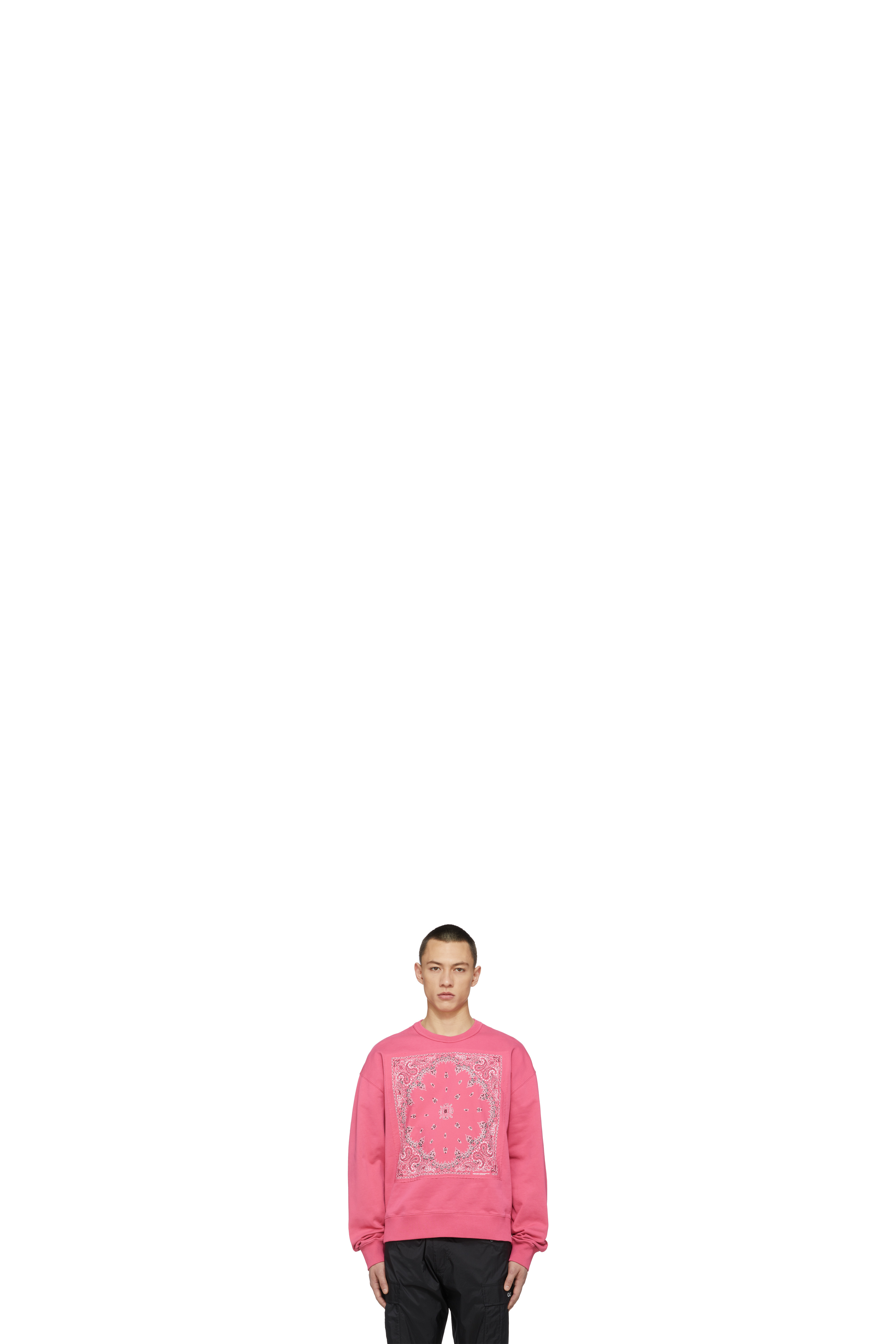 Pink 'Bandana' Oversize Crew Sweater