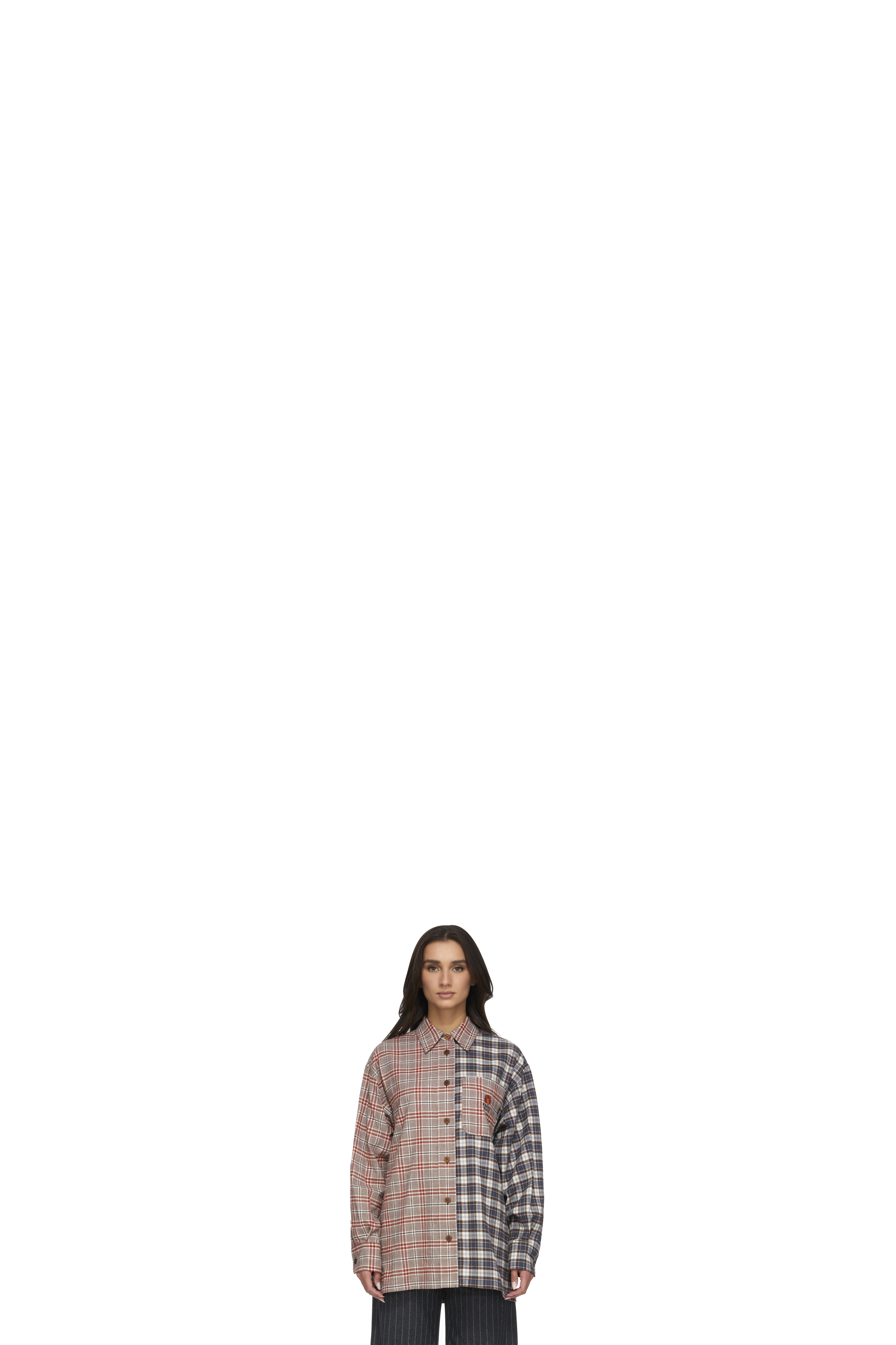 Chemise Oversize à Carreaux Rouge